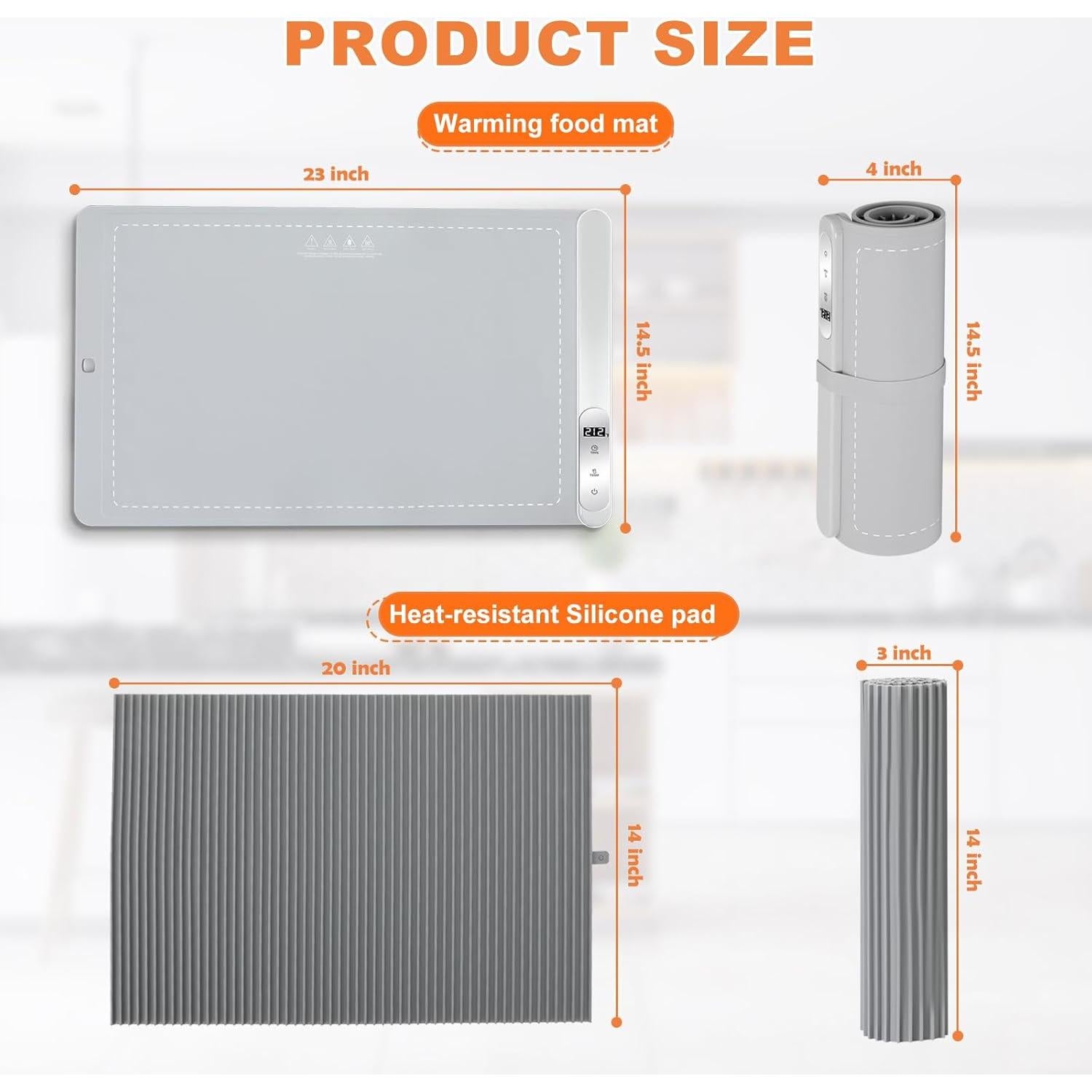 Alfombrilla Calentadora Eléctrica eTRY 60.96x35.56cm 6 Modos