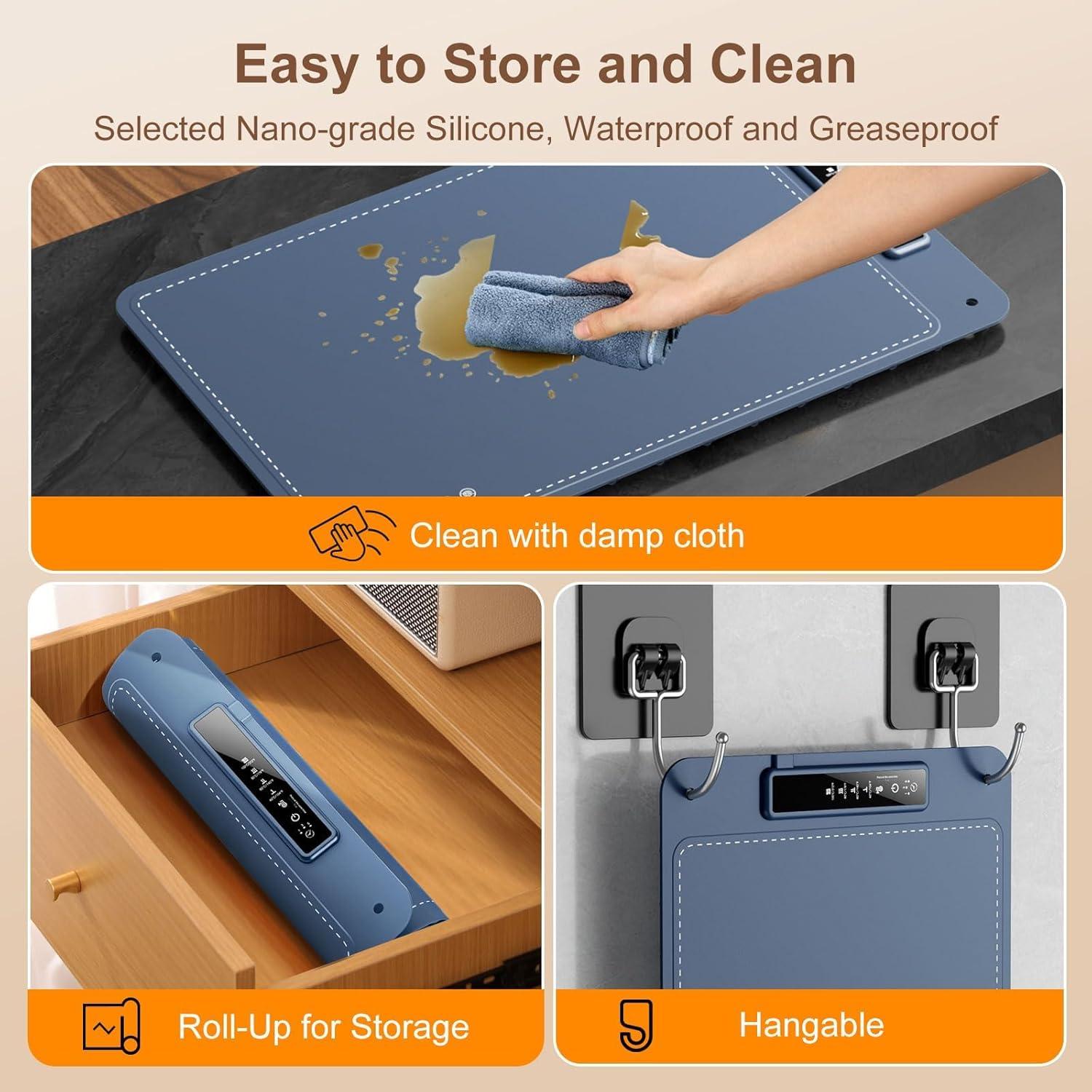 Alfombrilla Calentadora de Comida Aylion 250W Azul 61x42cm