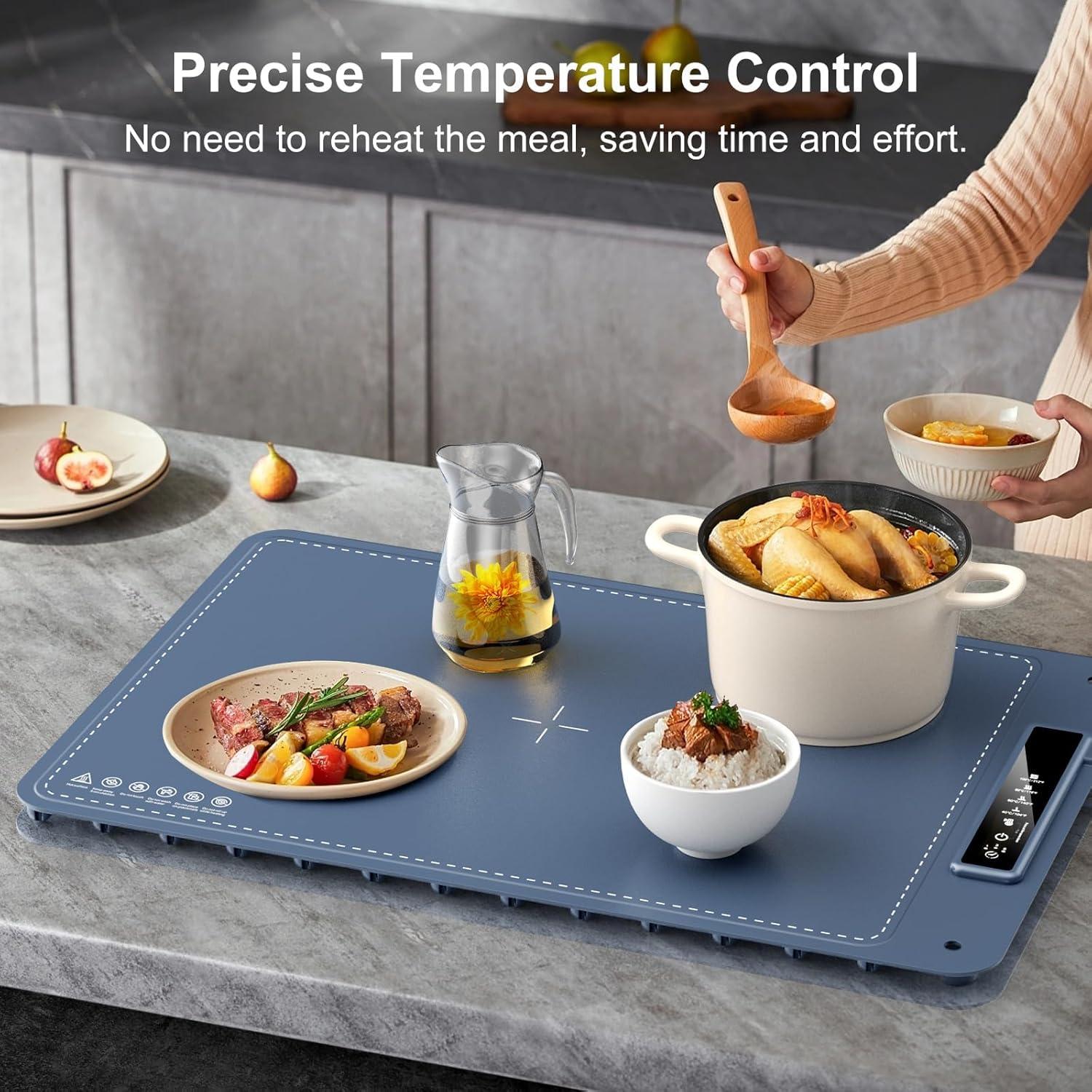 Alfombrilla Calentadora de Comida Aylion 250W Azul 61x42cm