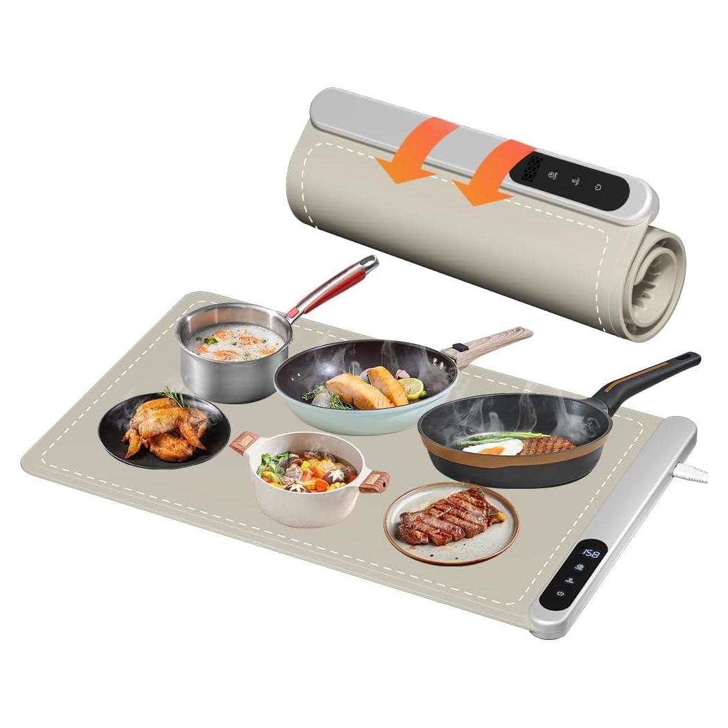 Alfombrilla Calentadora de Comida CURMEDI 500W Caqui