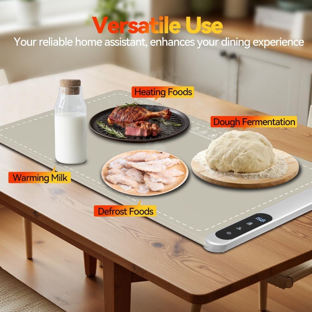 Alfombrilla Calentadora de Comida CURMEDI 500W Caqui