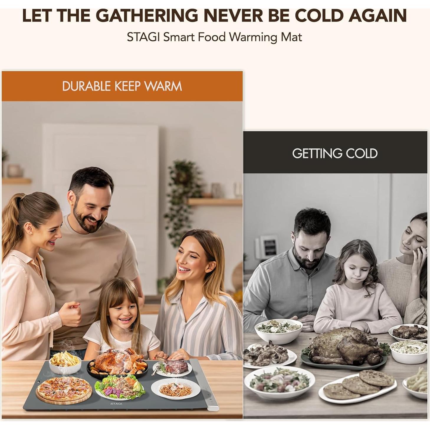 Alfombrilla Calentadora de Comida STAGI 100°C Silicona 1.68kg