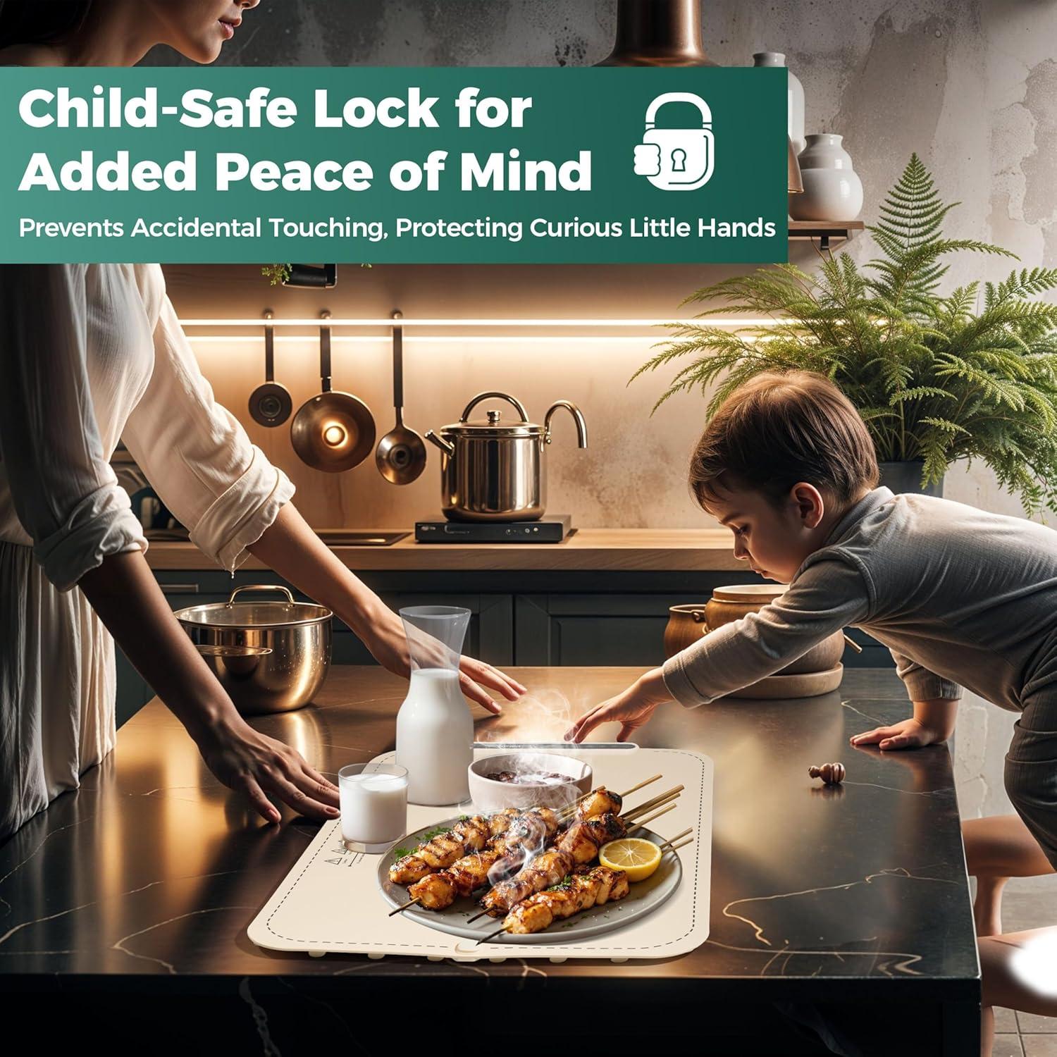 Alfombrilla Calentadora DiDaDy 60x38 cm 3 Niveles Eléctrica