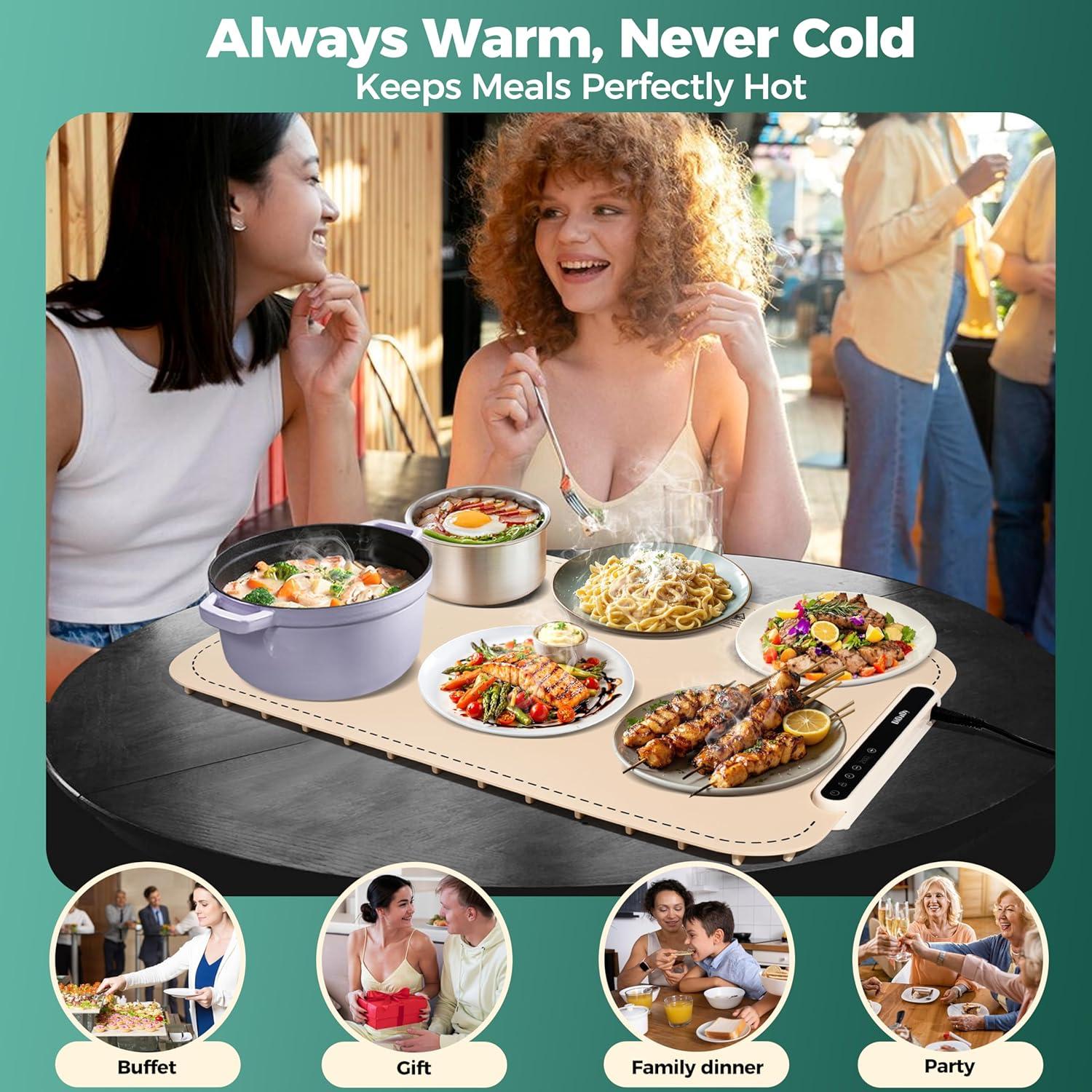 Alfombrilla Calentadora DiDaDy 60x38 cm 3 Niveles Eléctrica