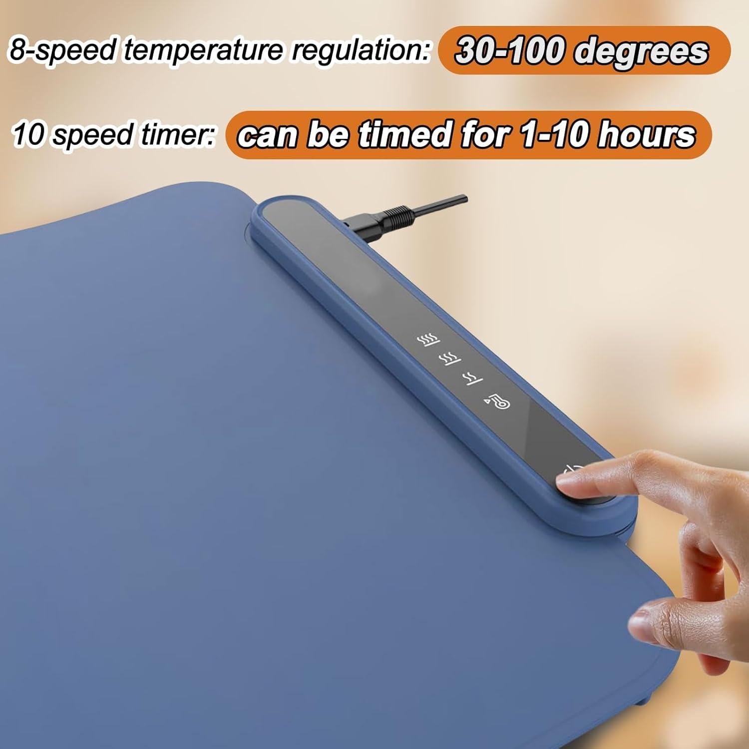 Alfombrilla Calentadora Preshwous 61x38 cm con Temporizador