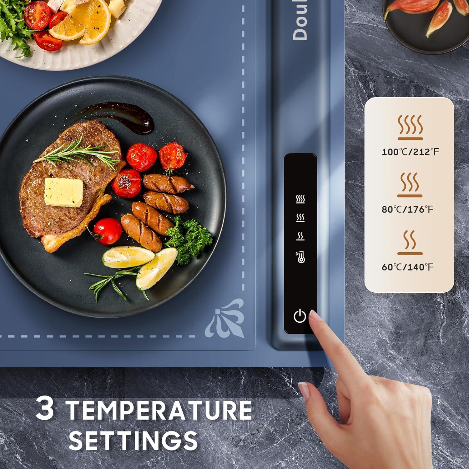 Alfombrilla de Calentamiento Eléctrica DoubleCare 58x39cm 3 Niveles