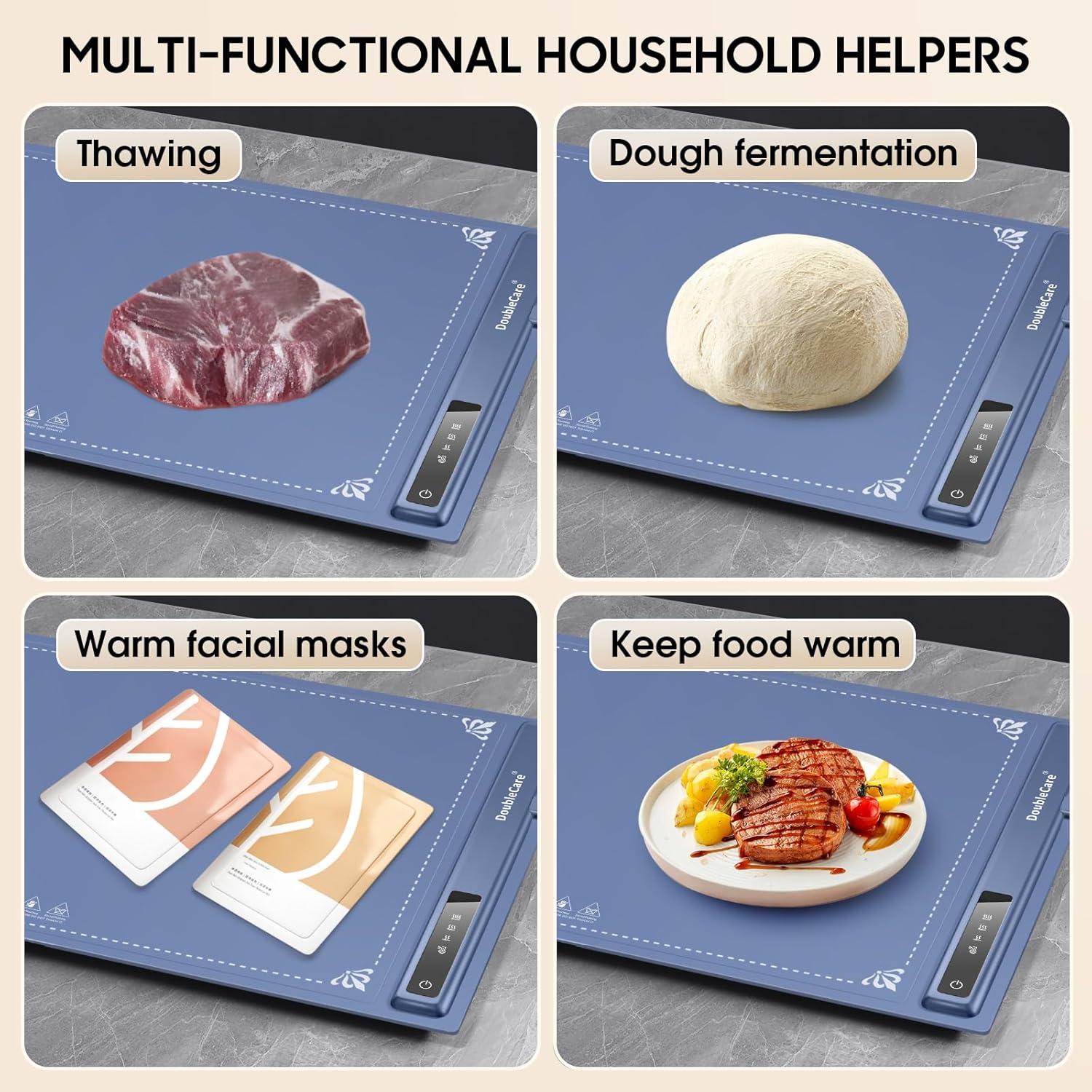 Alfombrilla de Calentamiento Eléctrica DoubleCare 58x39cm 3 Niveles