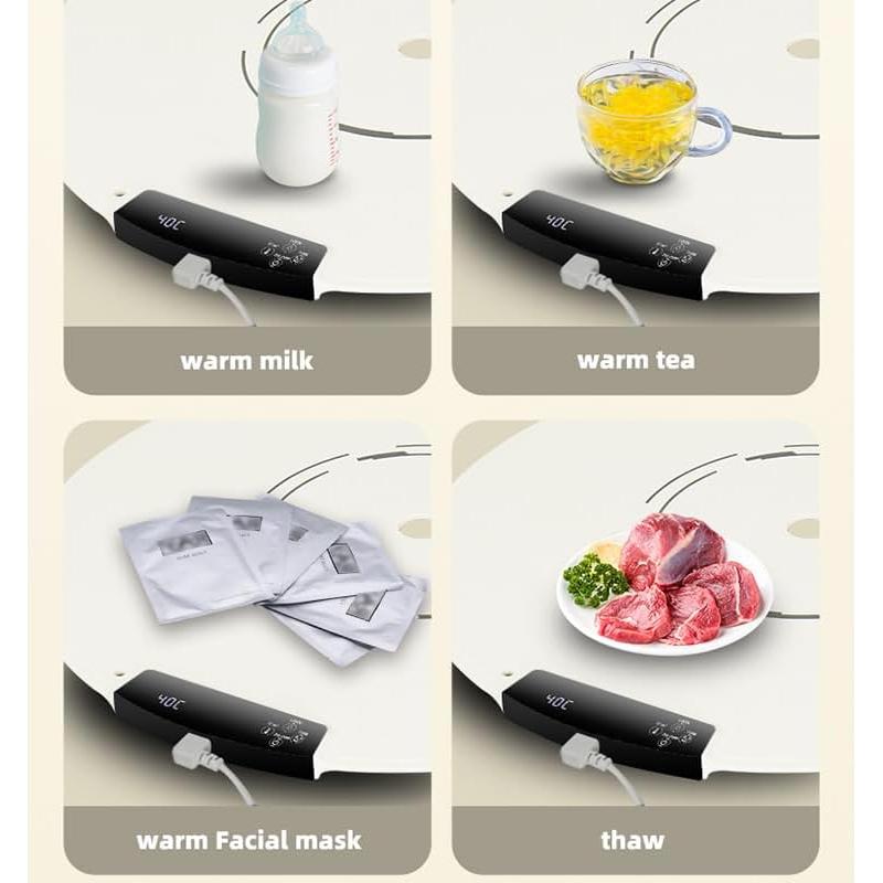 Bandeja Calentadora Eléctrica Quincry Redonda 65cm 9 Niveles