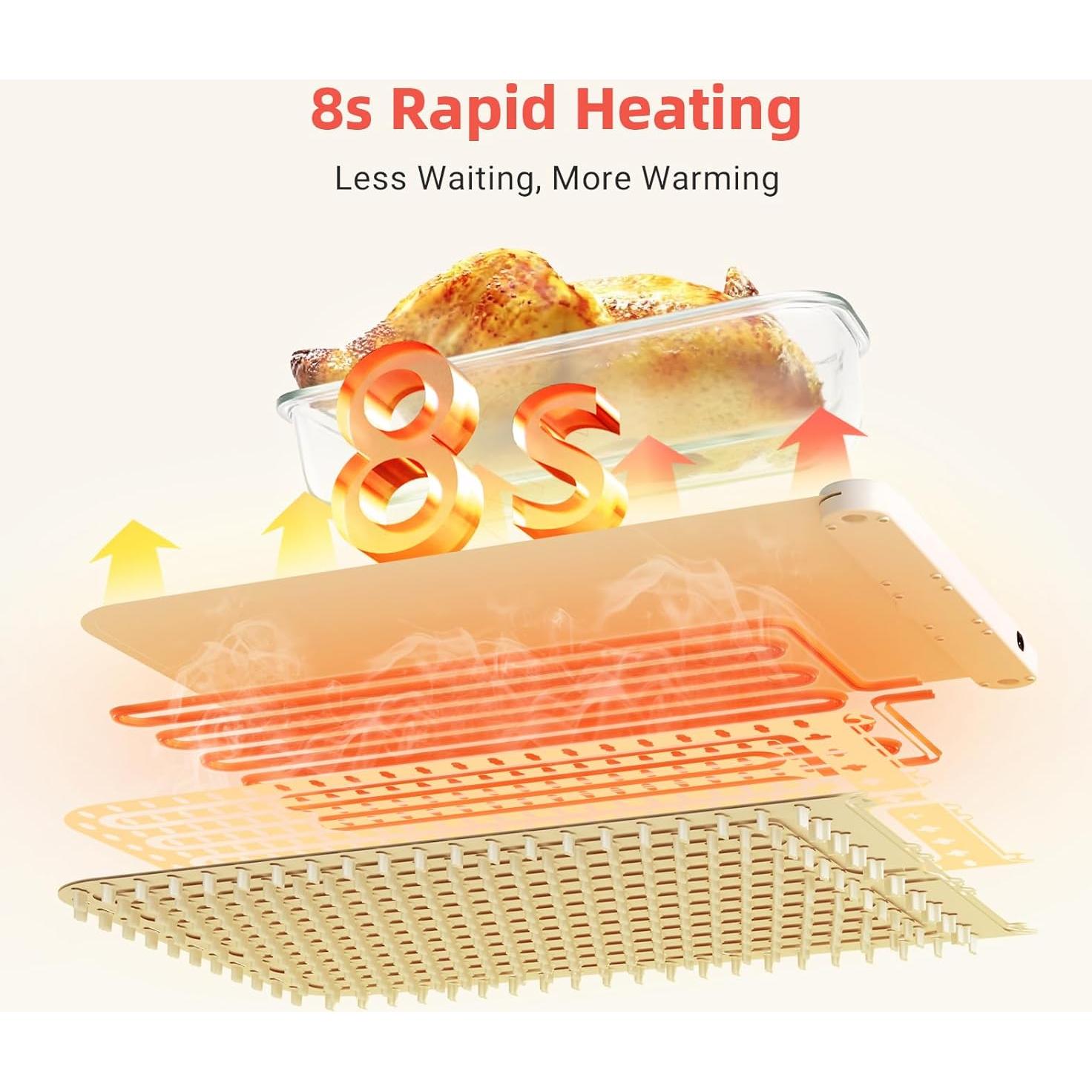 Mat de Calentamiento de Comida Luxbird LWT-01 Beige 330W