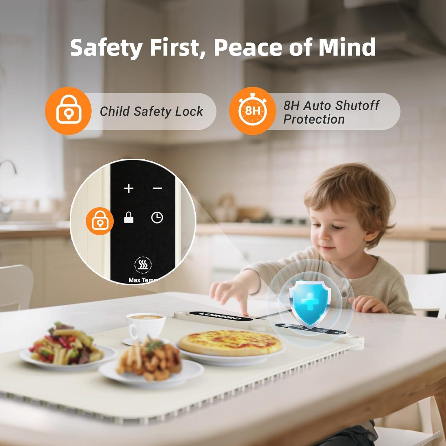 Mat de Calentamiento de Comida Luxbird LWT-01 Beige 330W