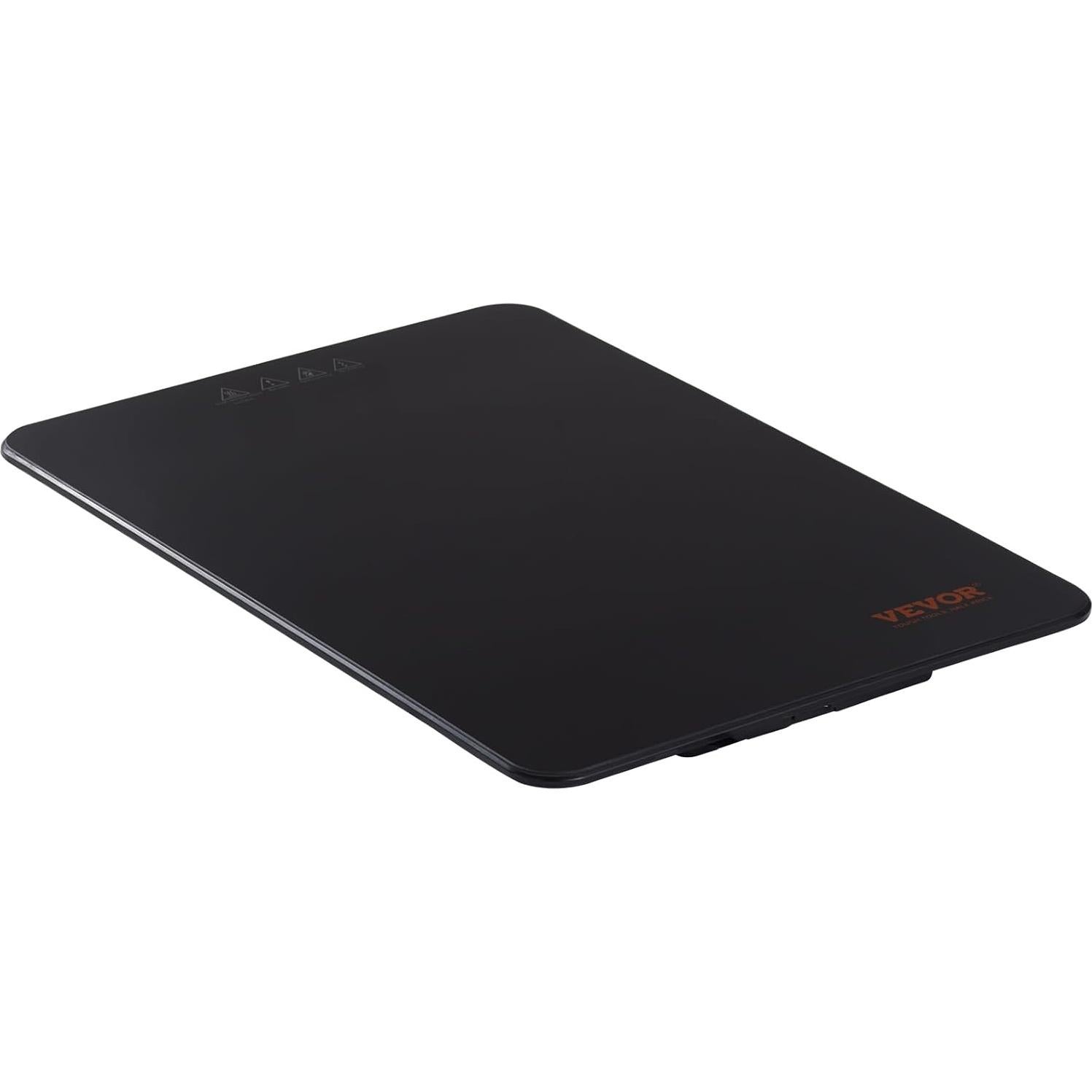 Bandeja Calentadora Eléctrica VEVOR 42x28cm Vidrio Templado