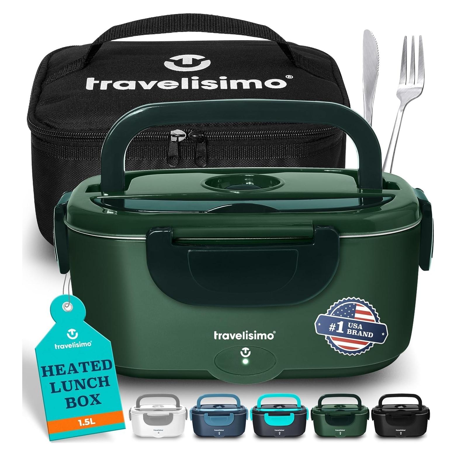 Lonchera Eléctrica TRAVELISIMO 1.5L Acero Inoxidable 80W