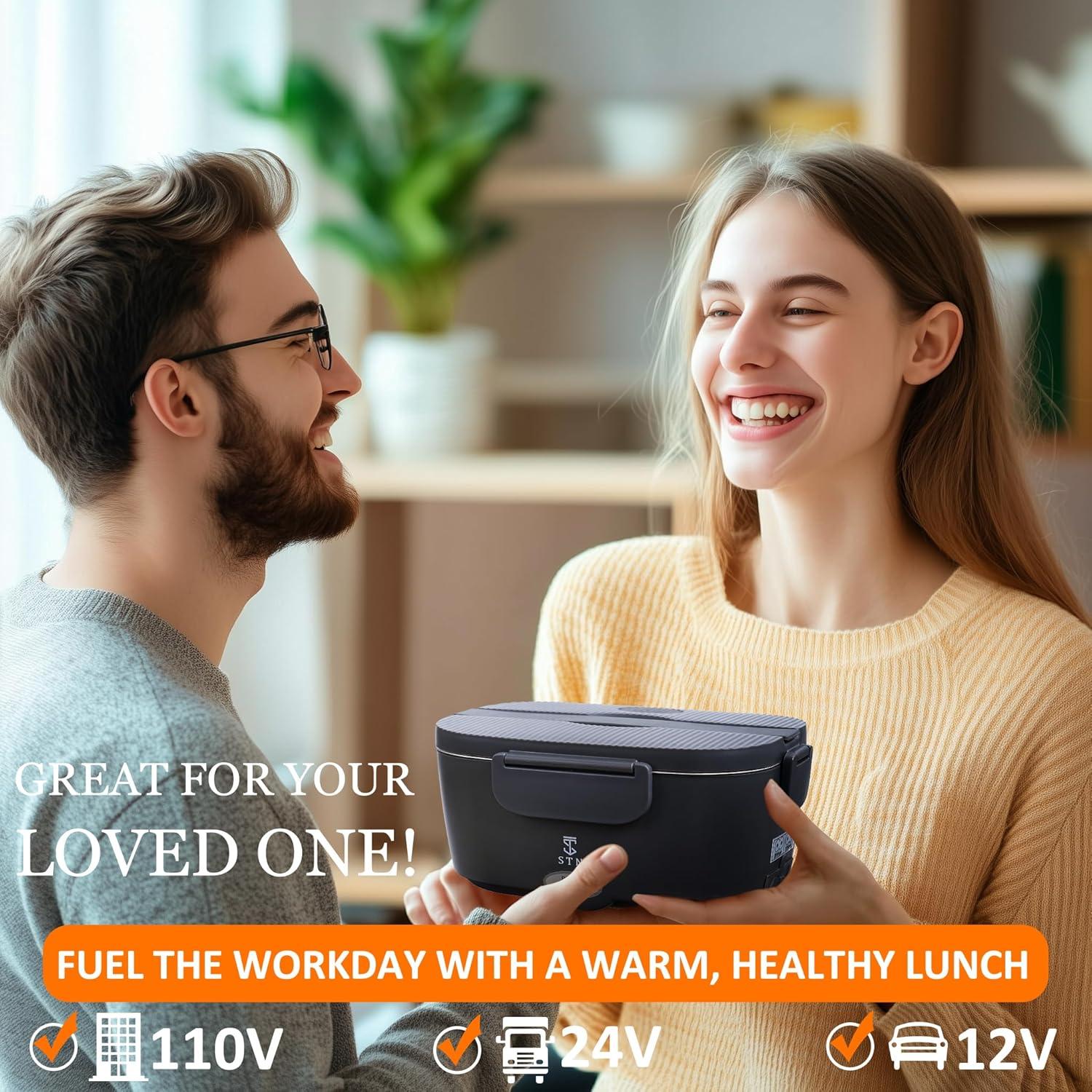 Caja de Almuerzo Eléctrica STN 80W 1.5L Doble Contenedor