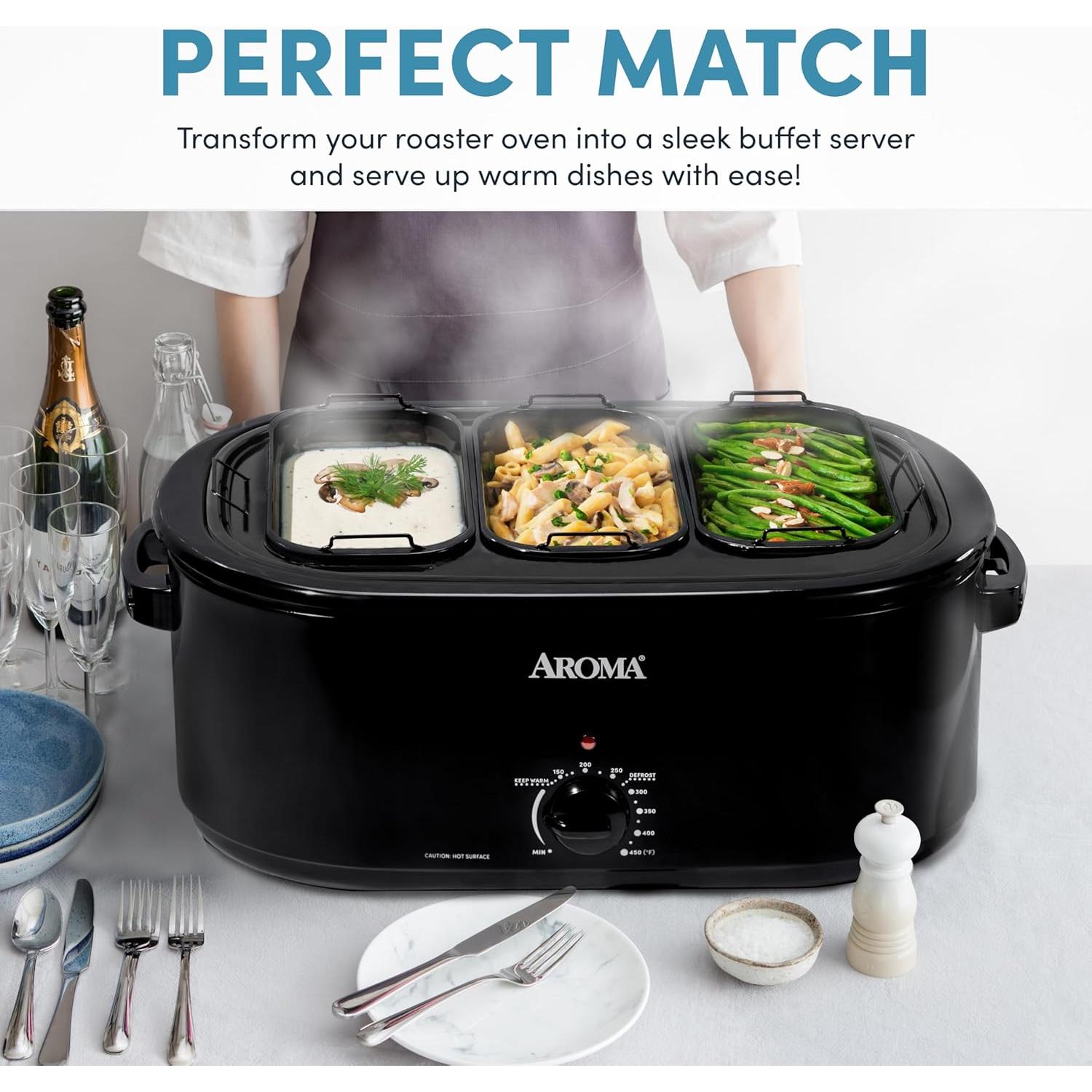 Accesorio Buffet AROMA ART-002 con 3 Bandejas 2 Qt