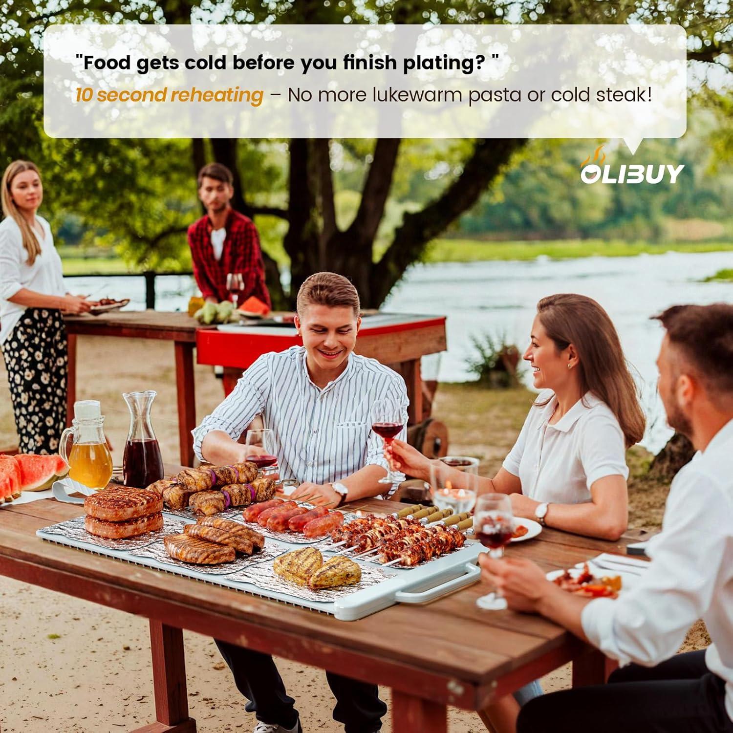 Manta BBQ para Reposar Carne Mat Aislante 40.64x11.68cm Azul