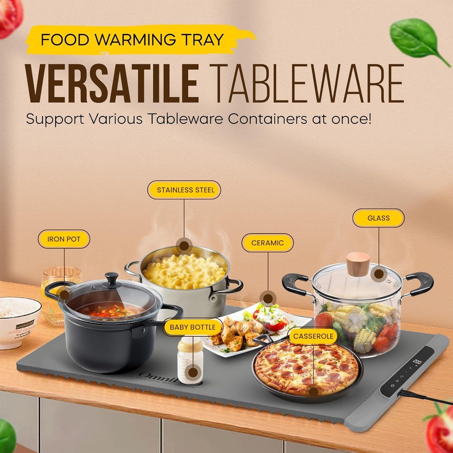 Alfombrilla Calentadora Eléctrica de Silicona 63.5x35.6cm - 10 Niveles