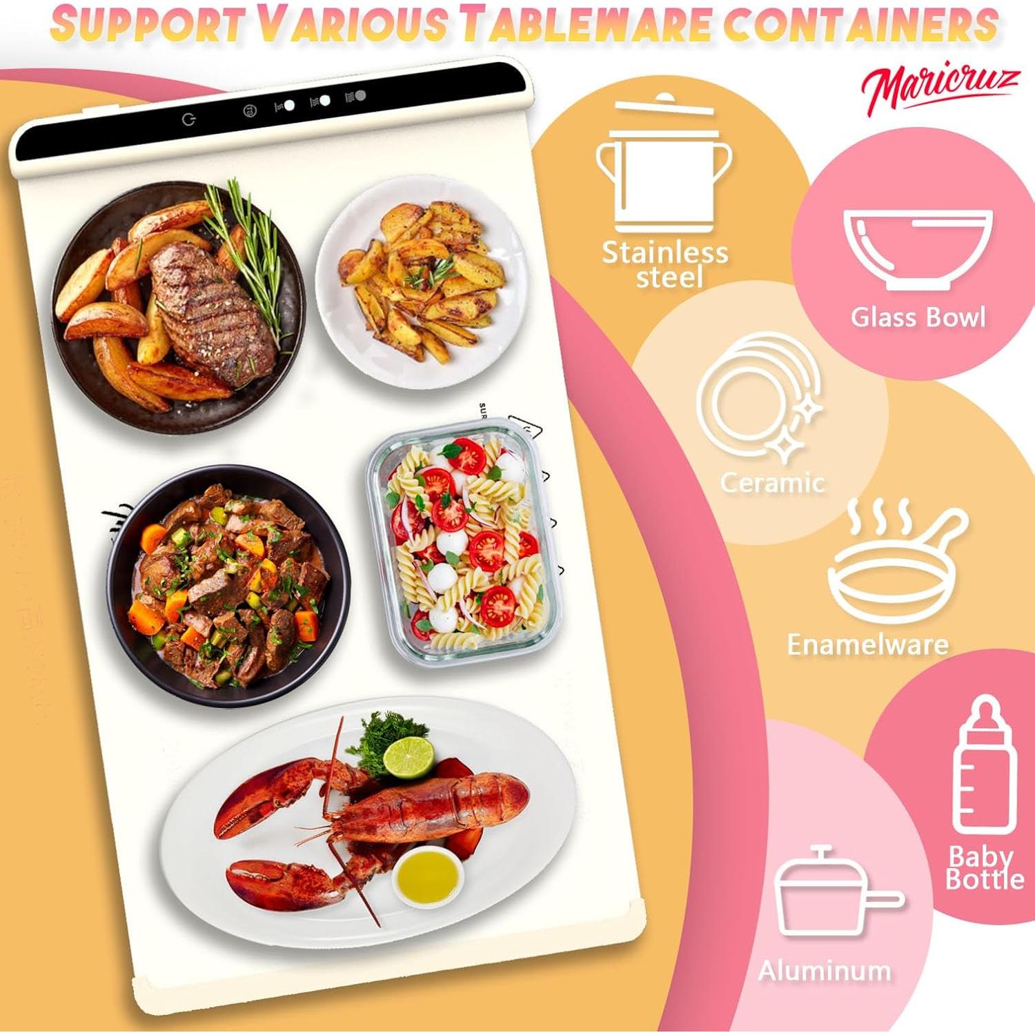 Alfombrilla Calentadora de Comida Maricruz 60x60 cm 240W