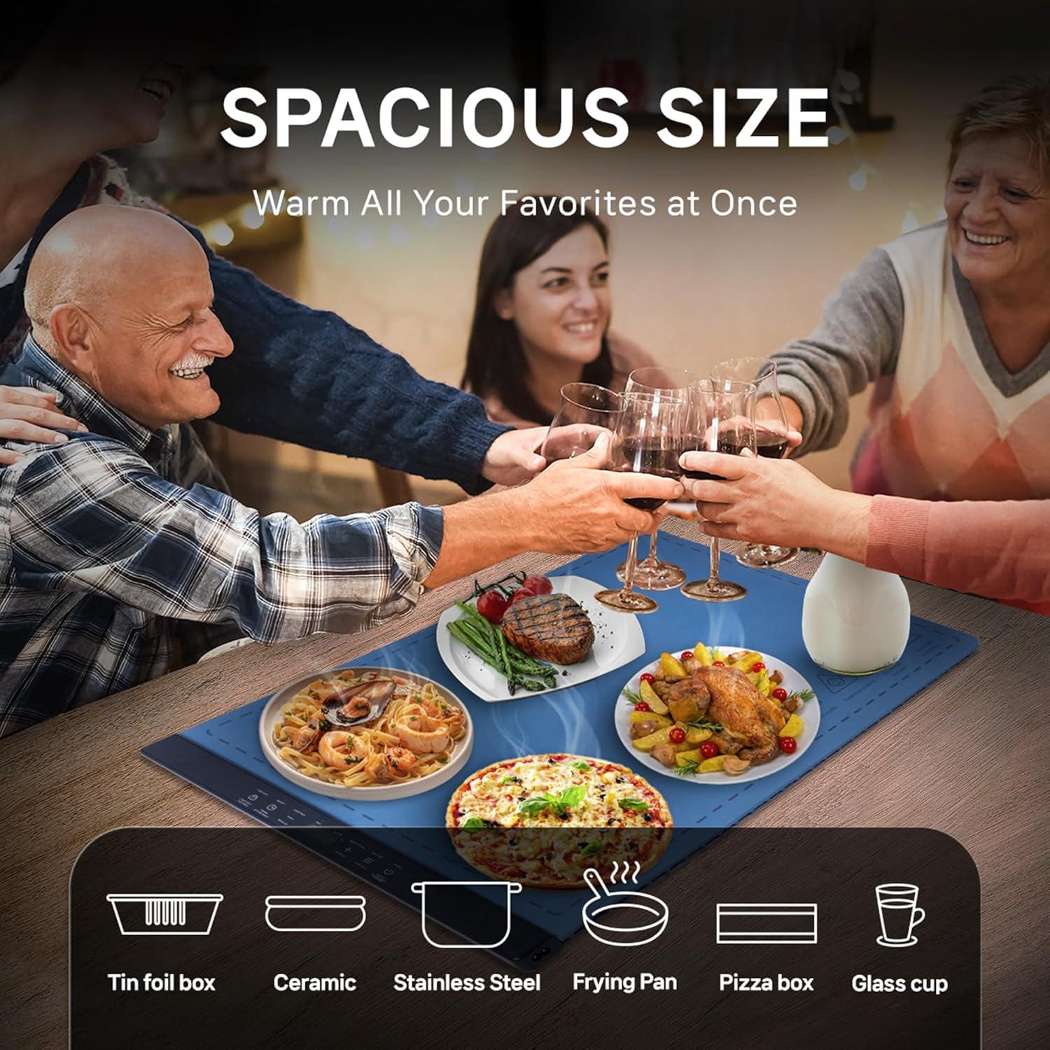 Alfombrilla Calentadora de Comida Uloft 63.8x39.9cm 6 Modos