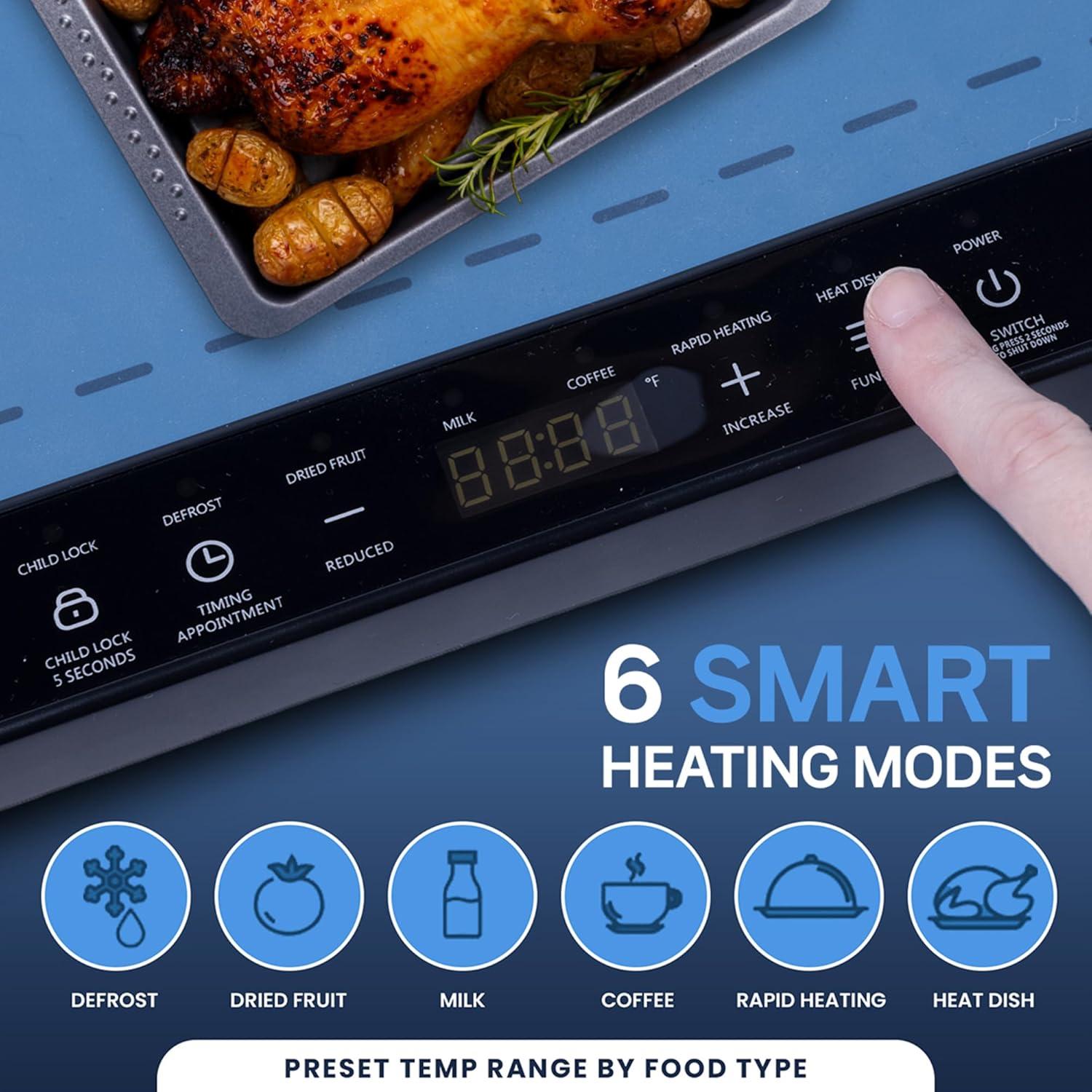 Alfombrilla Calentadora de Comida Uloft 63.8x39.9cm 6 Modos