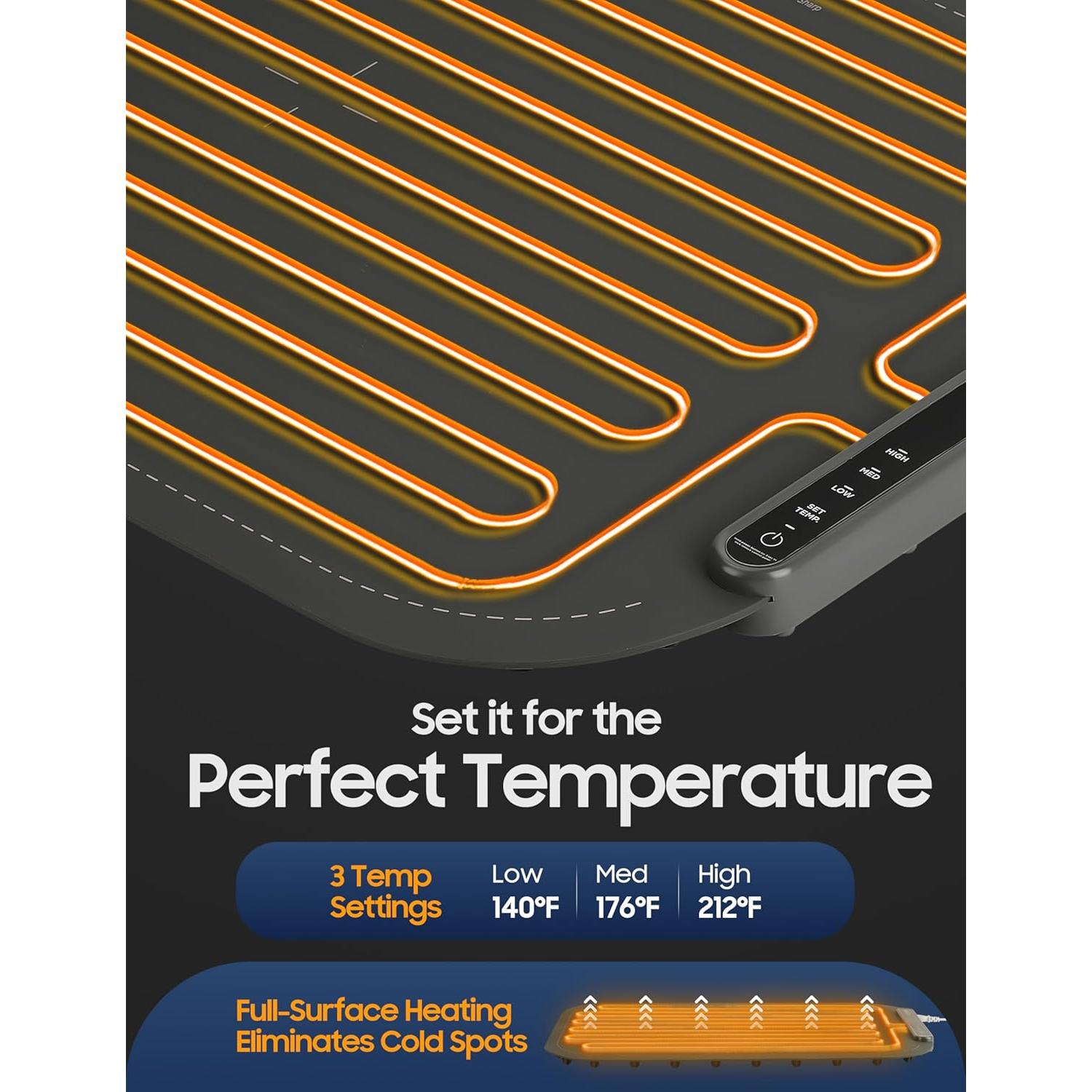 Alfombrilla Calentadora de Comida CHEFSPOT 60.96x38.1 cm Plegable