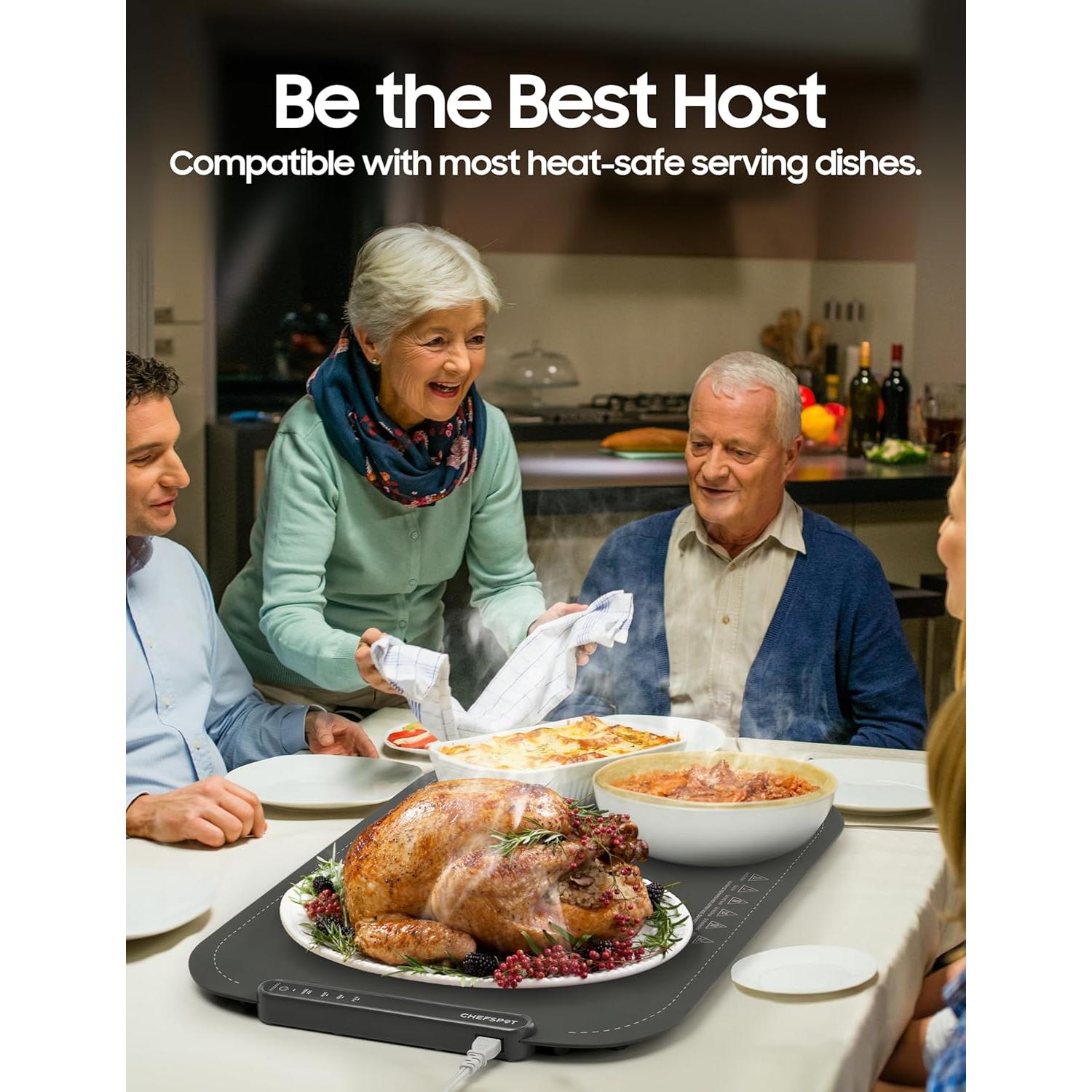 Alfombrilla Calentadora de Comida CHEFSPOT 60.96x38.1 cm Plegable