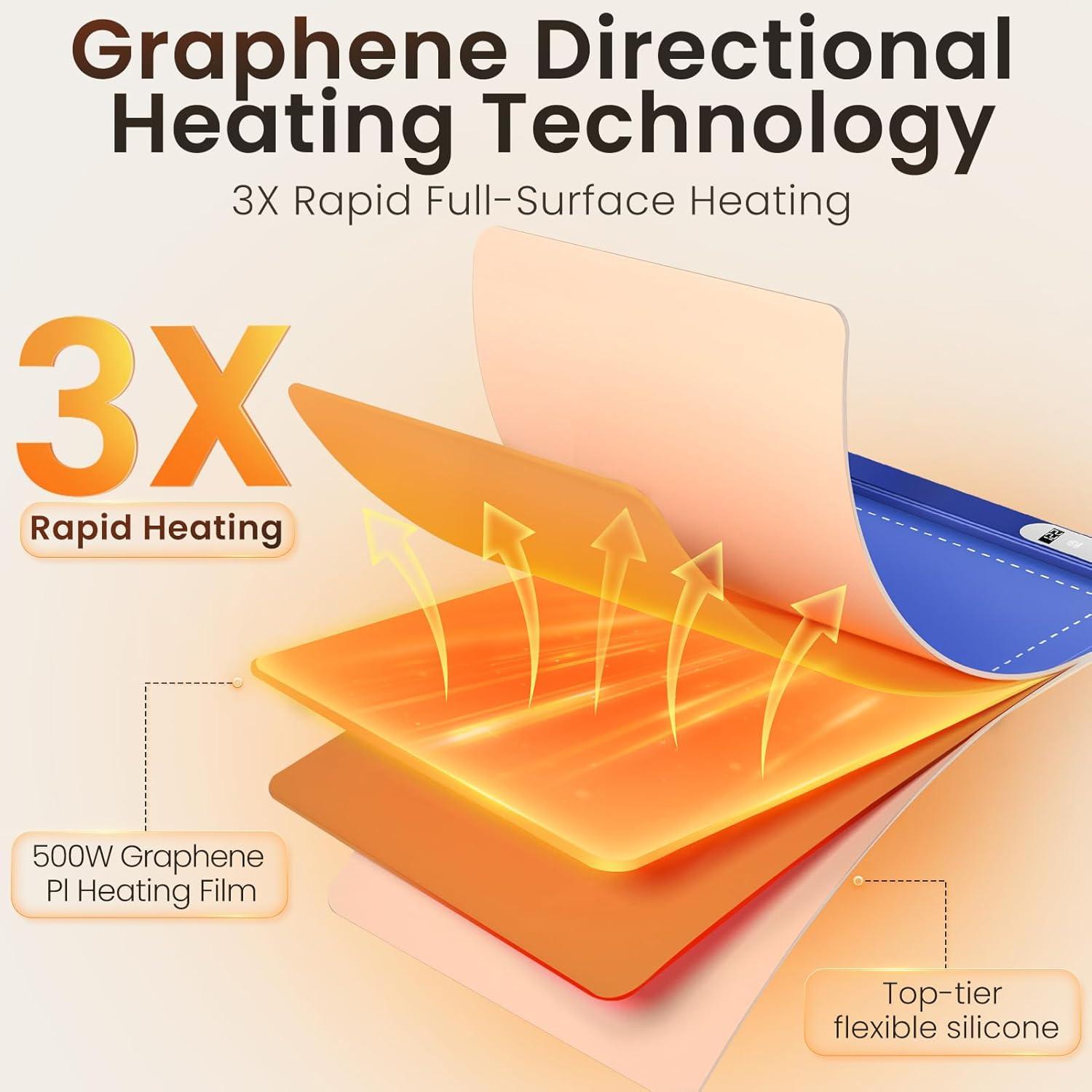 Bandeja Calentadora Eléctrica AKTEAM 6 Temperaturas 100°C