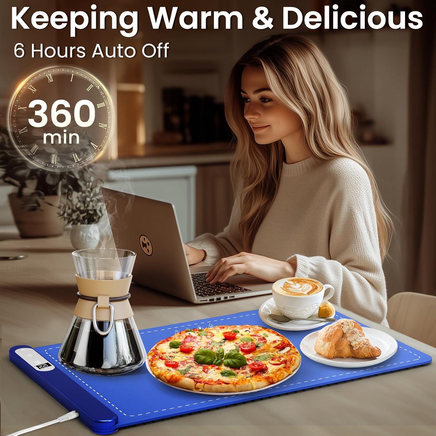 Bandeja Calentadora Eléctrica AKTEAM 6 Temperaturas 100°C