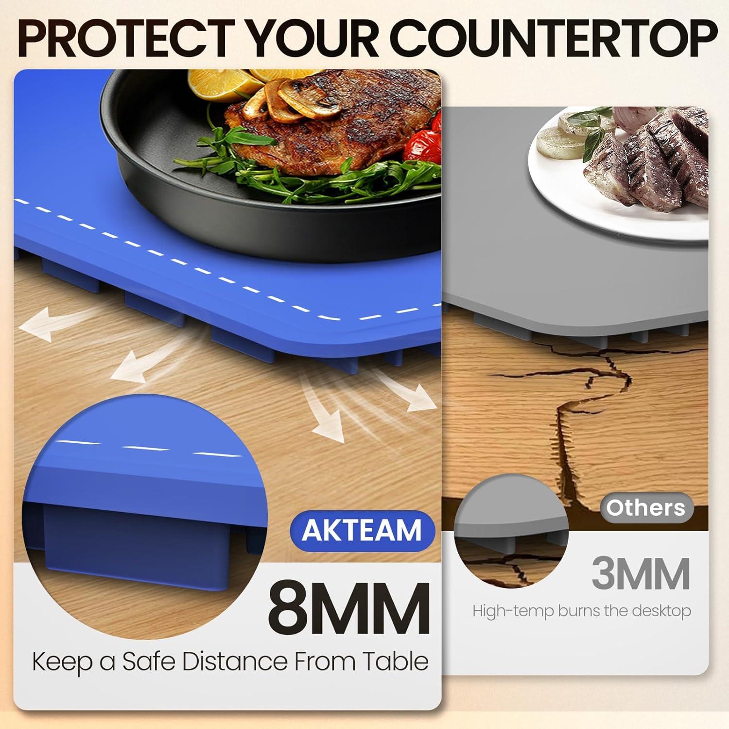 Bandeja Calentadora Eléctrica AKTEAM 6 Temperaturas 100°C