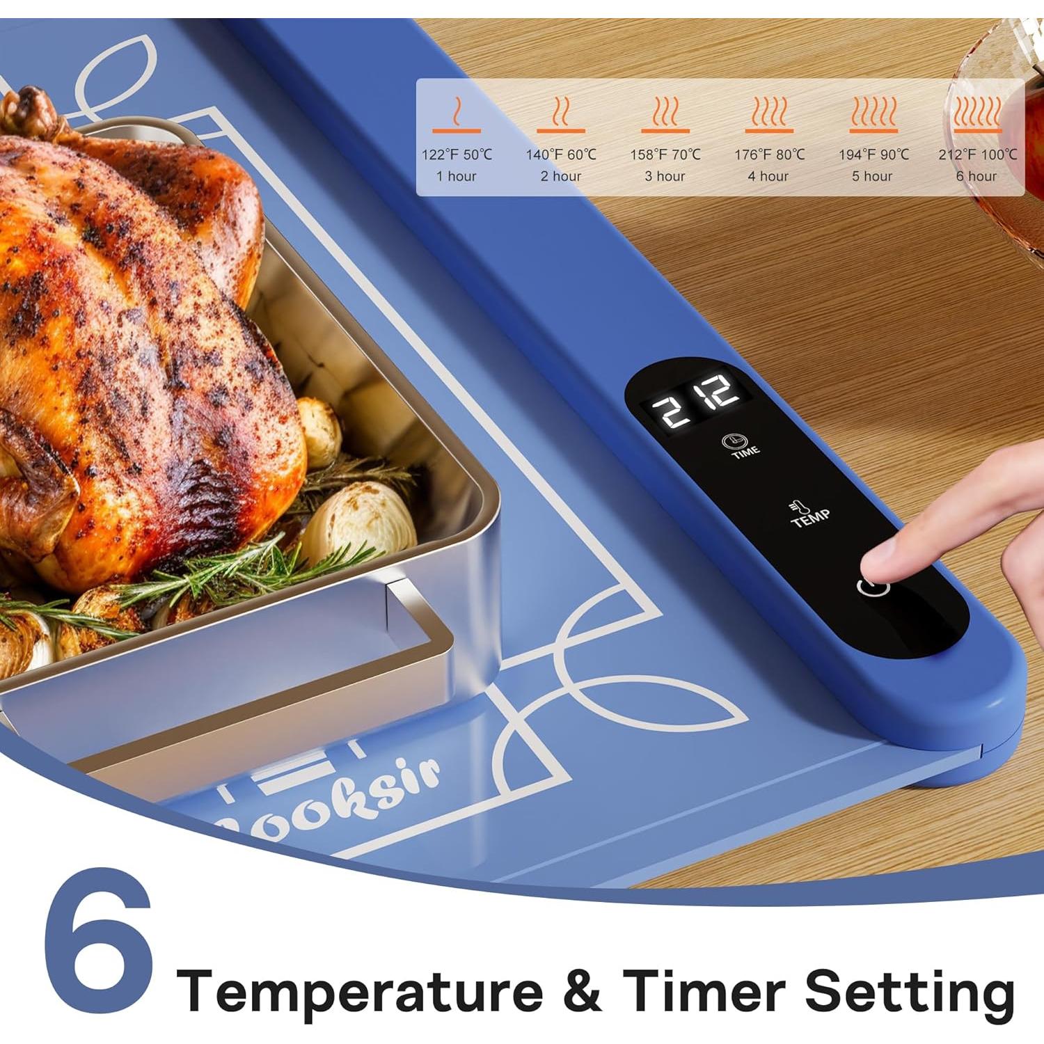 Alfombrilla Calentadora Eléctrica Cooksir 61 cm 500W Azul