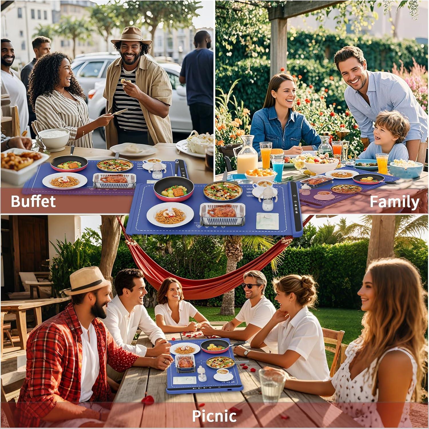 Bandeja Calentadora Eléctrica OneBird NCB-001 3 Temperaturas