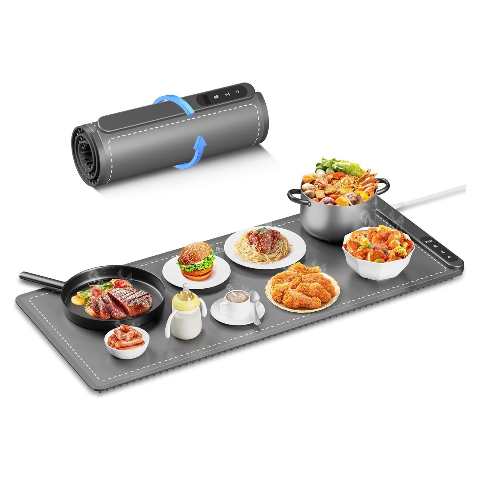 Alfombrilla Calentadora de Comida HYEDSM XL 91.44x40.64cm 6 Niveles