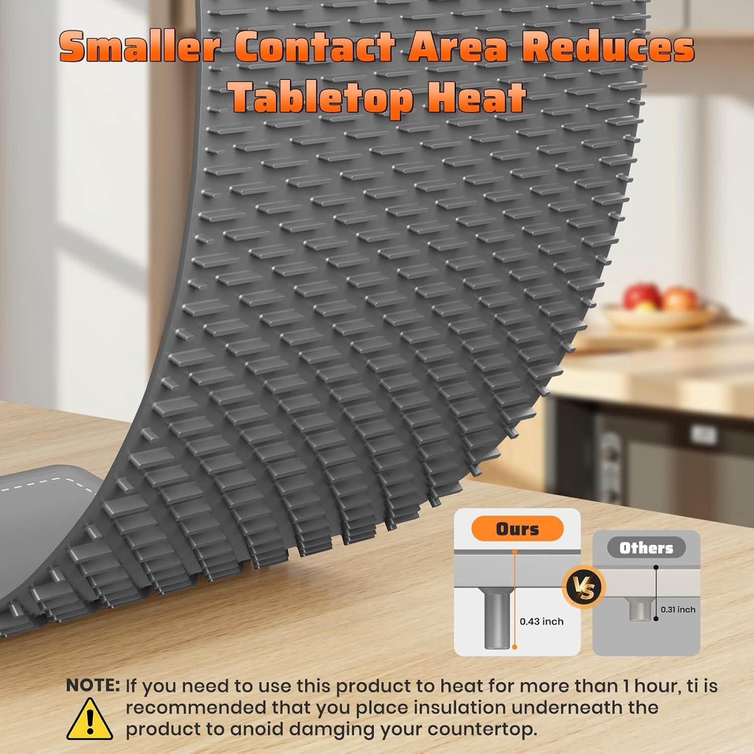 Alfombrilla Calentadora de Comida HYEDSM XL 91.44x40.64cm 6 Niveles