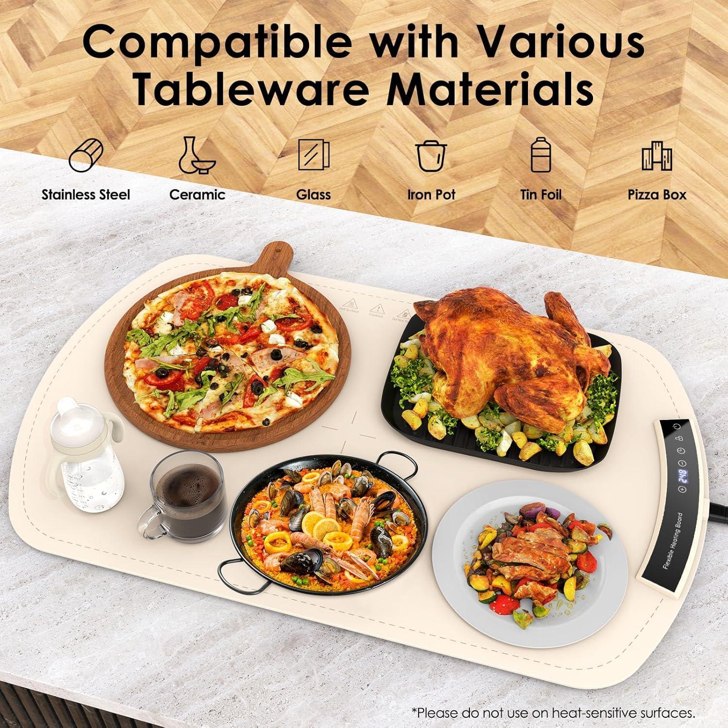 Alfombrilla Calentadora de Comida Coanto 65.5x39.6cm 9 Niveles