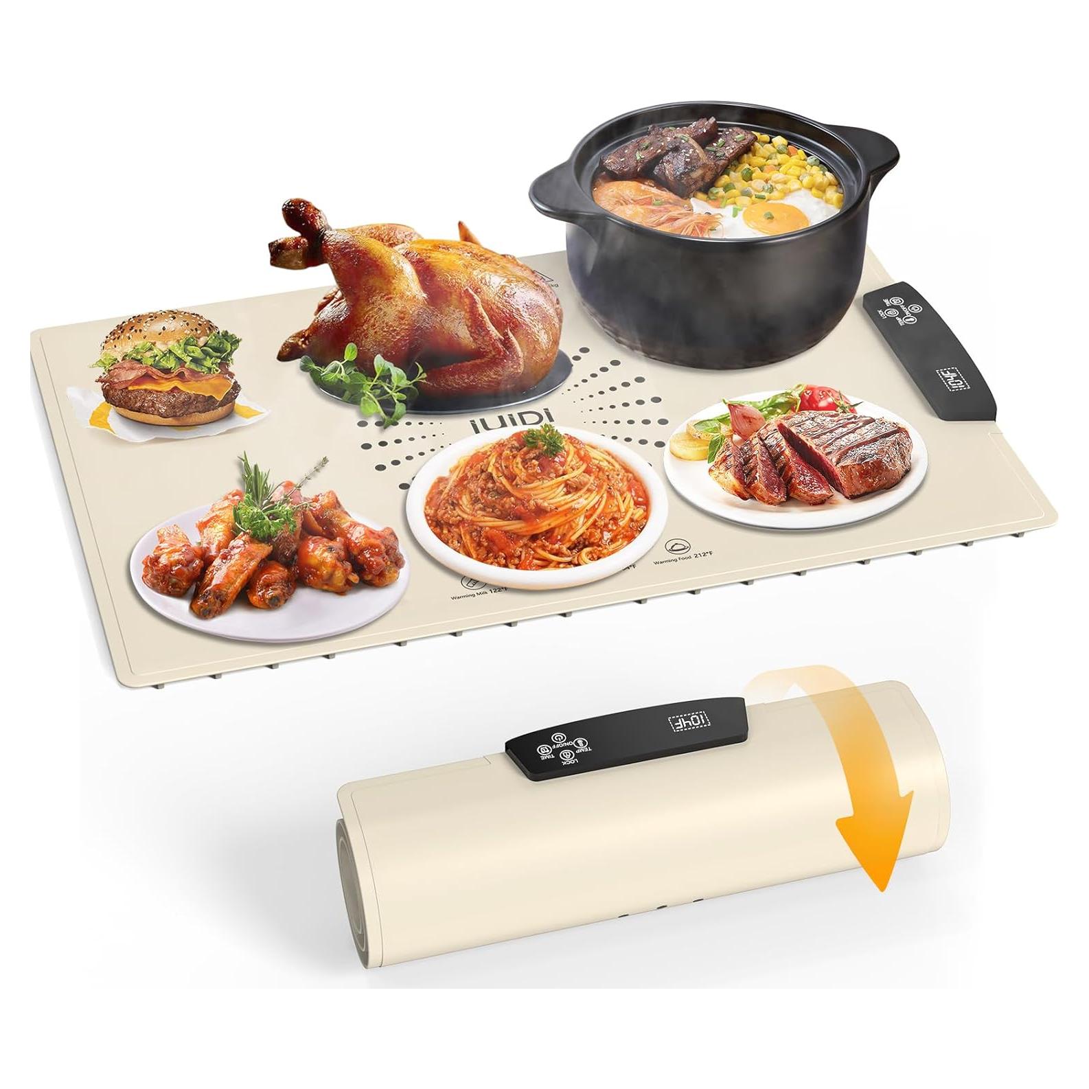Alfombrilla Calentadora de Comida IUIPI 60x40cm 7 Niveles Temperatura