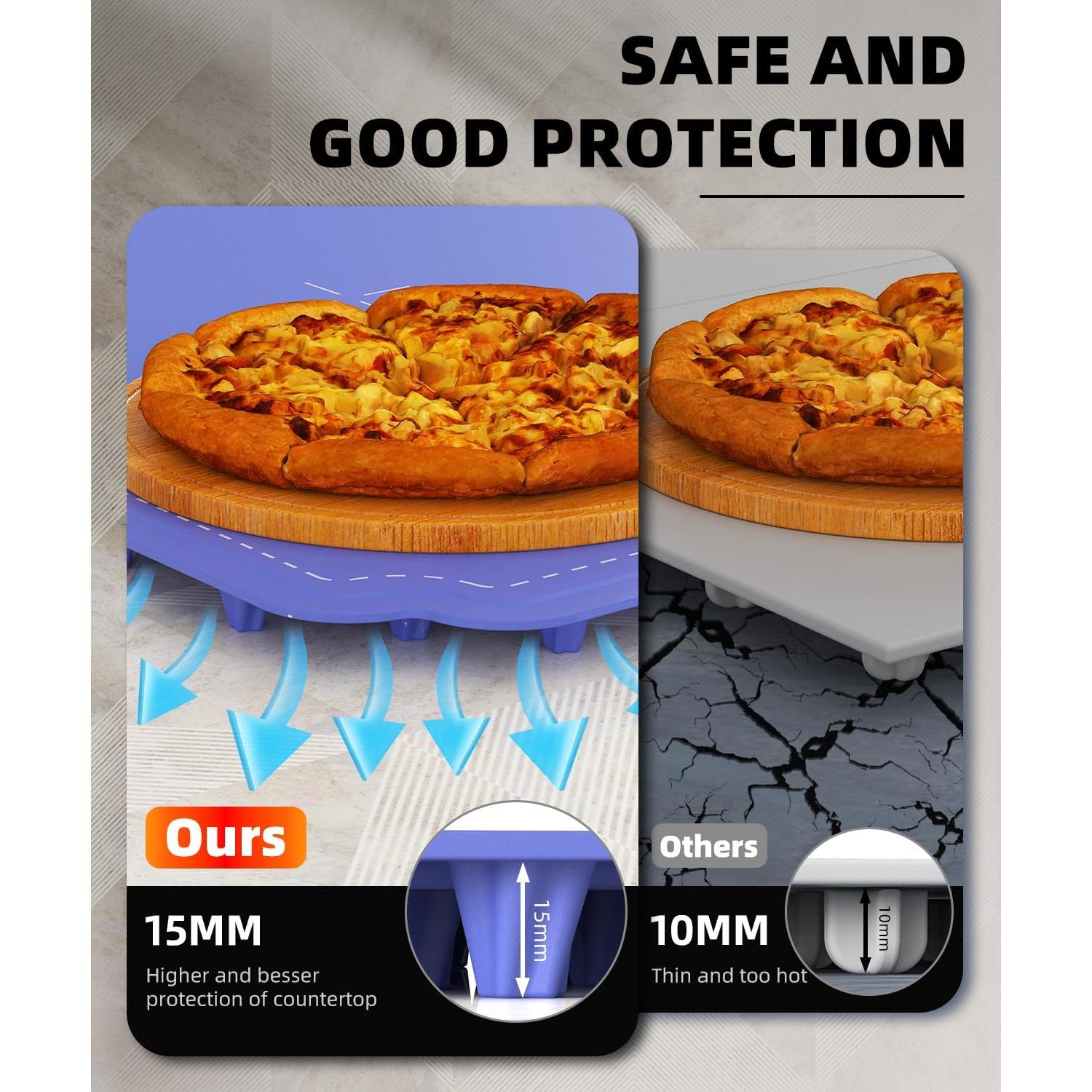 Bandeja Calentadora Eléctrica SEEFINE 250W 12.7x40.6cm Azul