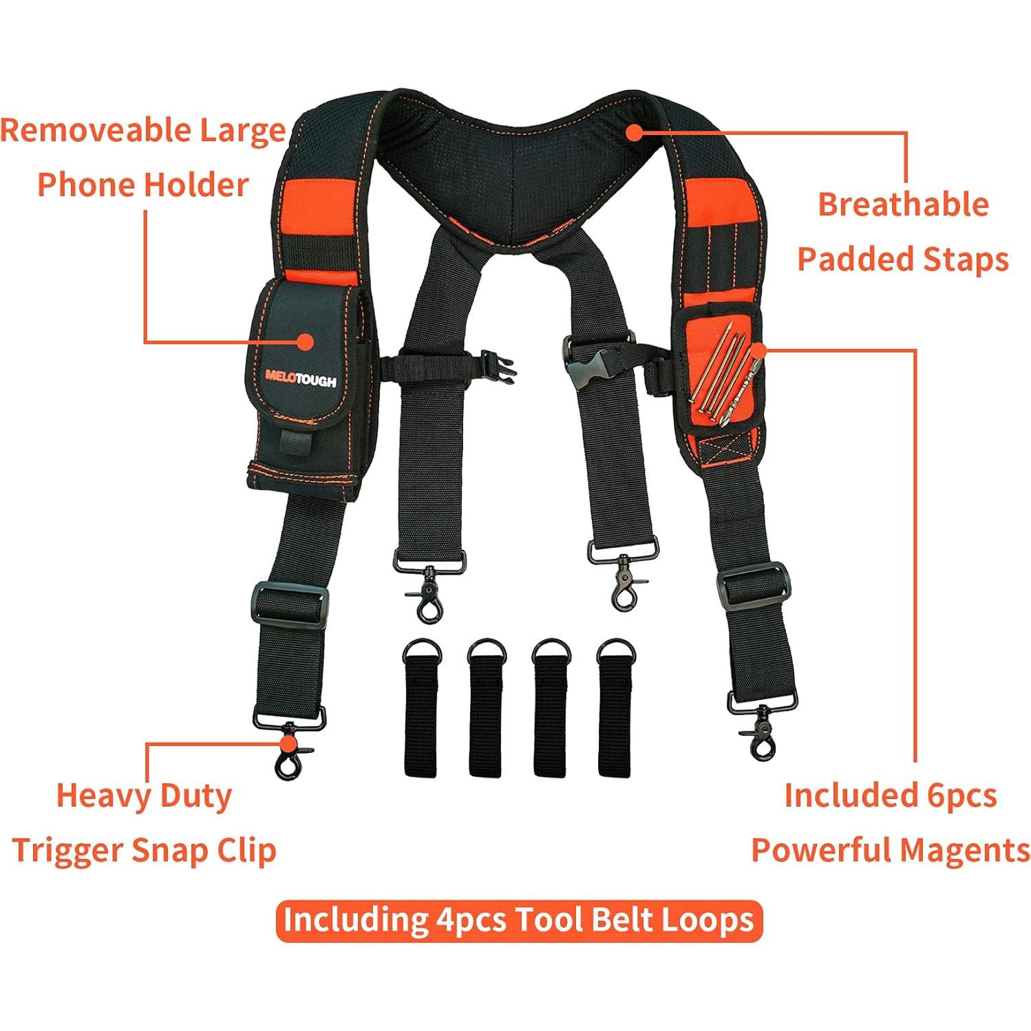 Tirantes Magnéticos MeloTough para Cinturón de Herramientas