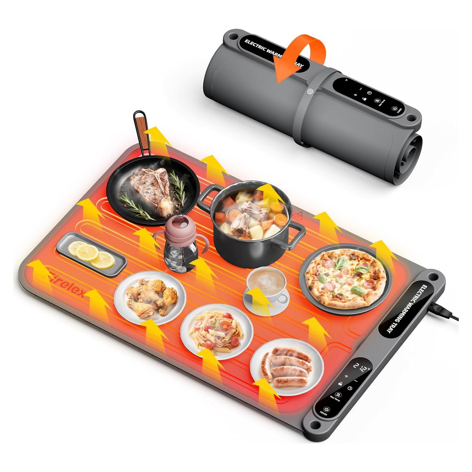 Alfombrilla Calentadora de Comida Firelex 60x38cm Gris