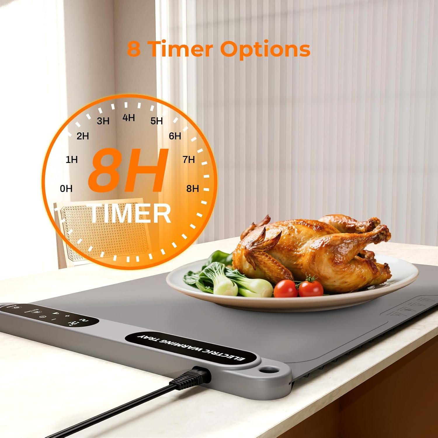 Alfombrilla Calentadora de Comida Firelex 60x38cm Gris