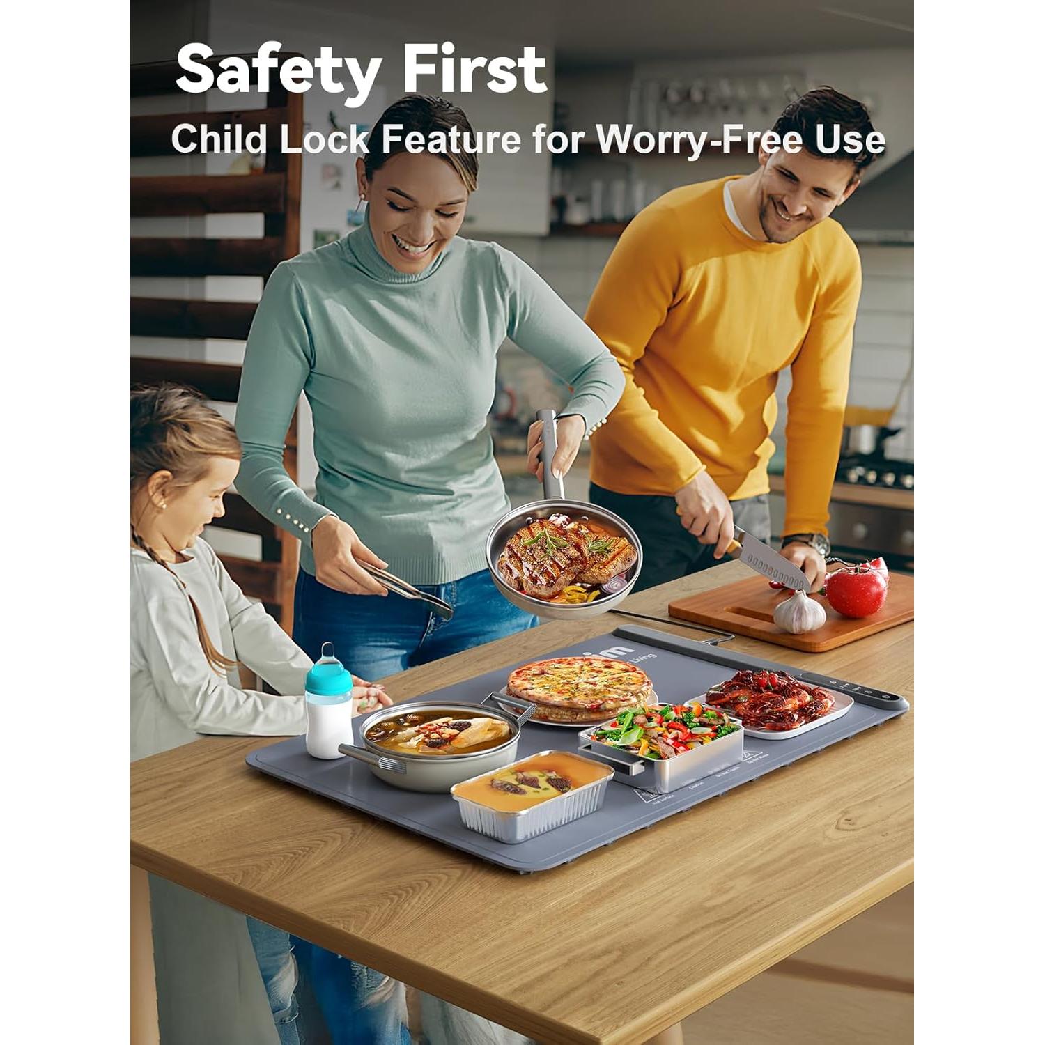 Bandeja Calentadora de Comida Anifrim 61x41 cm Eléctrica Gris