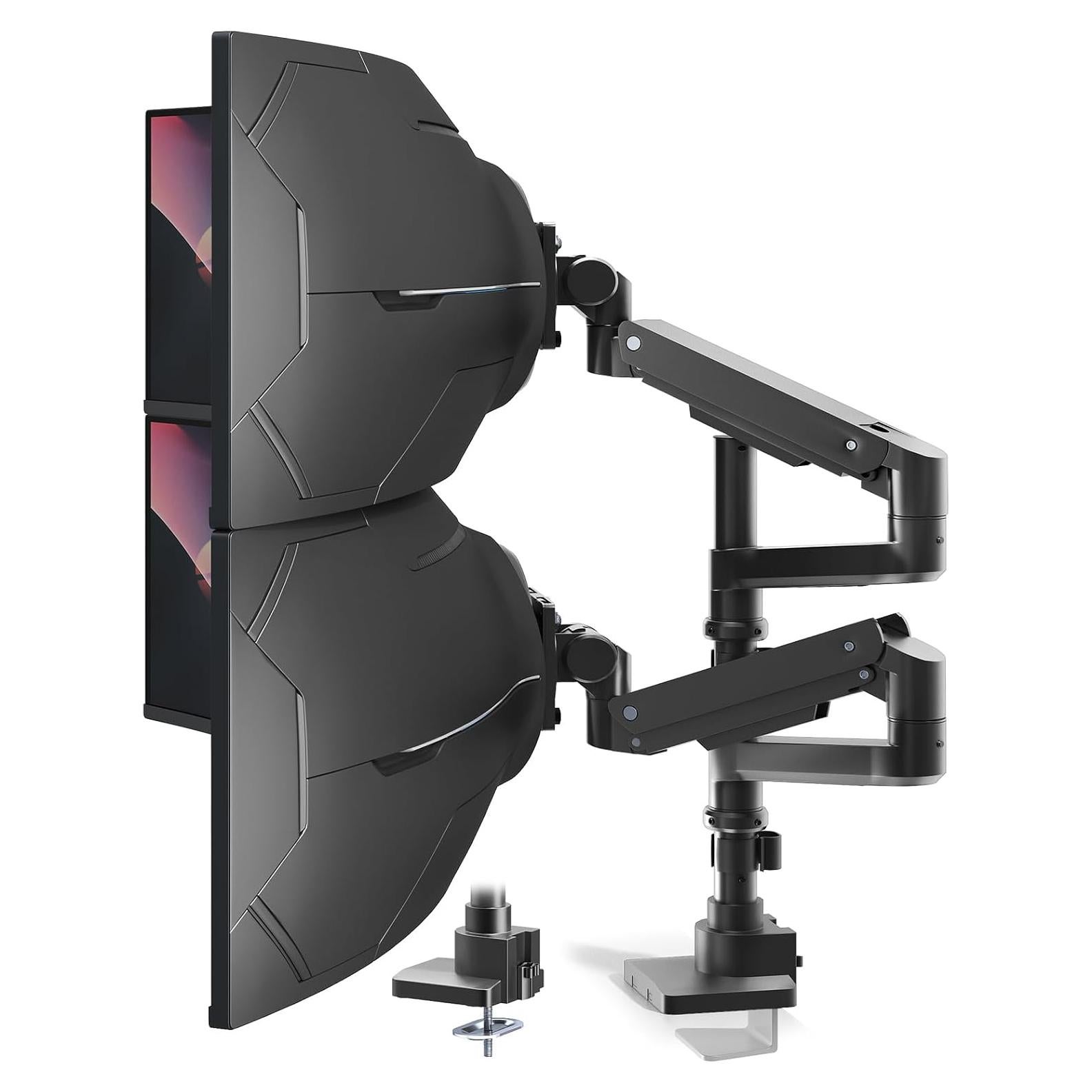 Soporte Doble para Monitor PUTORSEN Negro 17-57" Ajustable