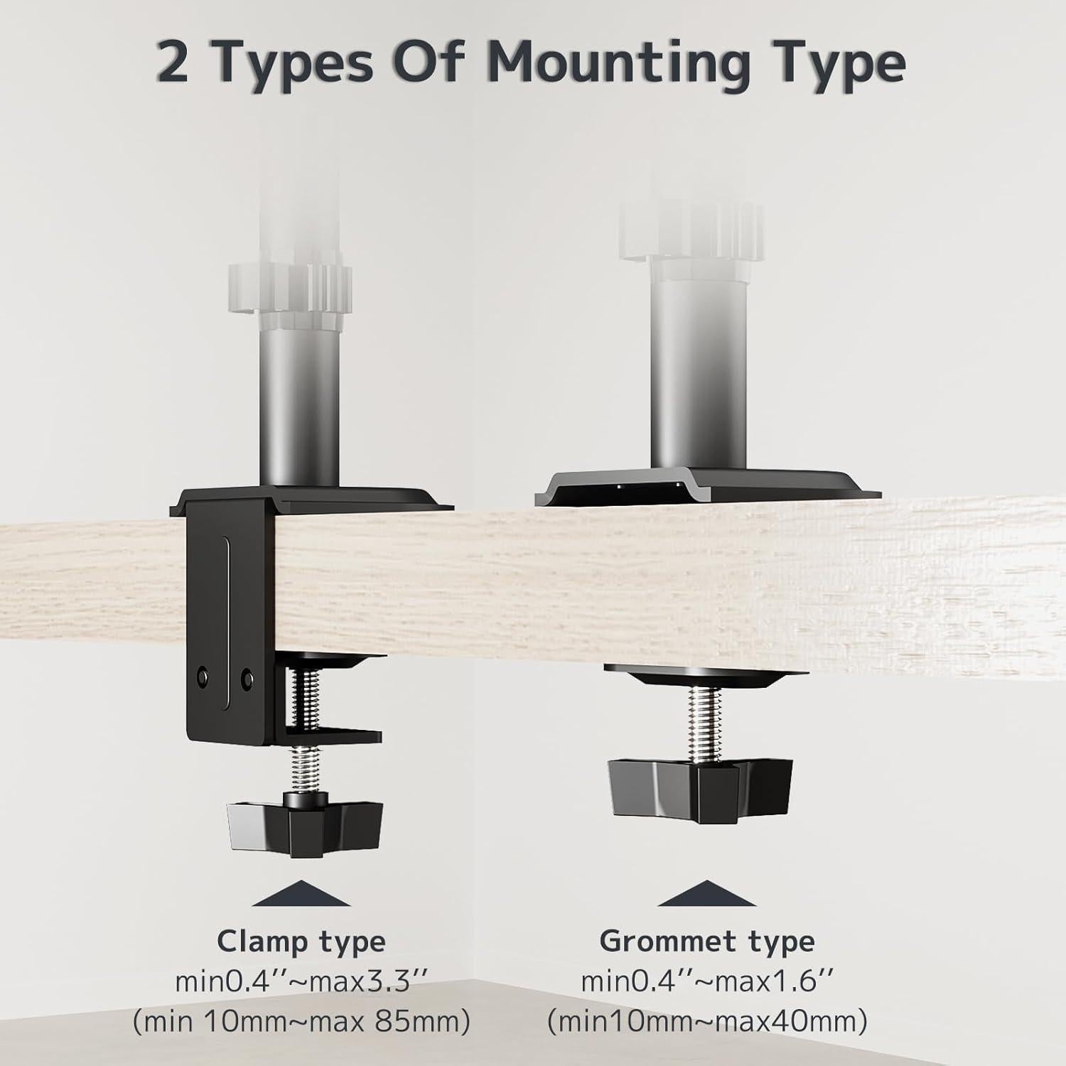 Soporte de Monitor Alto WORLDLIFT 80 cm Ajustable Negro