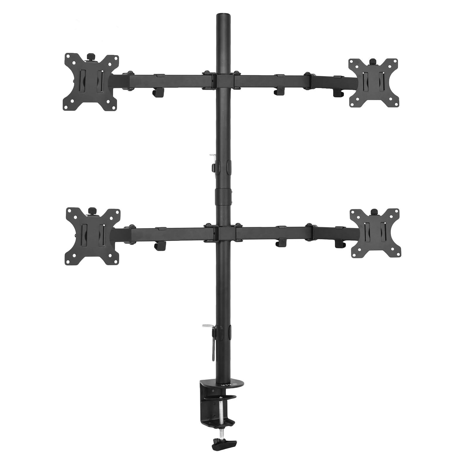 Soporte Cuádruple para Monitor VIVO STAND-V004 30" Negro