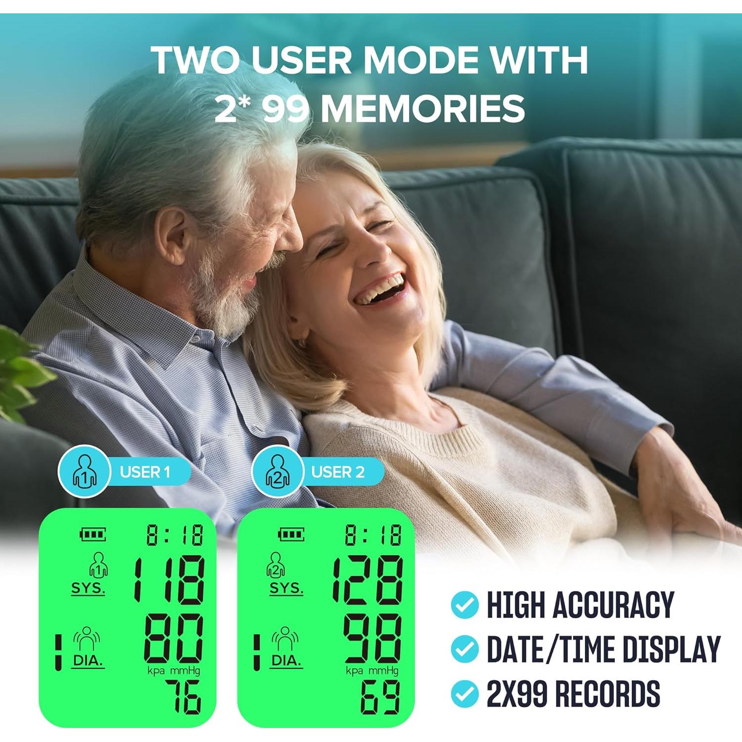 Monitor de Presión Arterial Automático Finicare con Pantalla LCD
