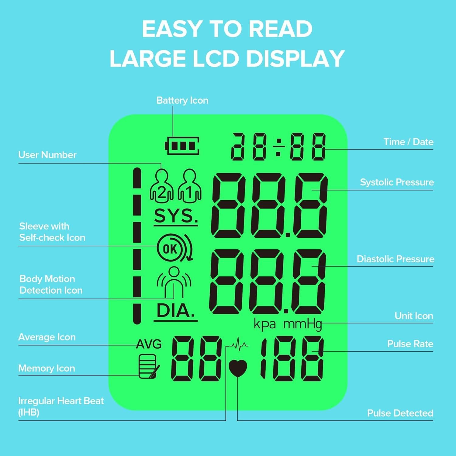 Monitor de Presión Arterial Automático Finicare con Pantalla LCD
