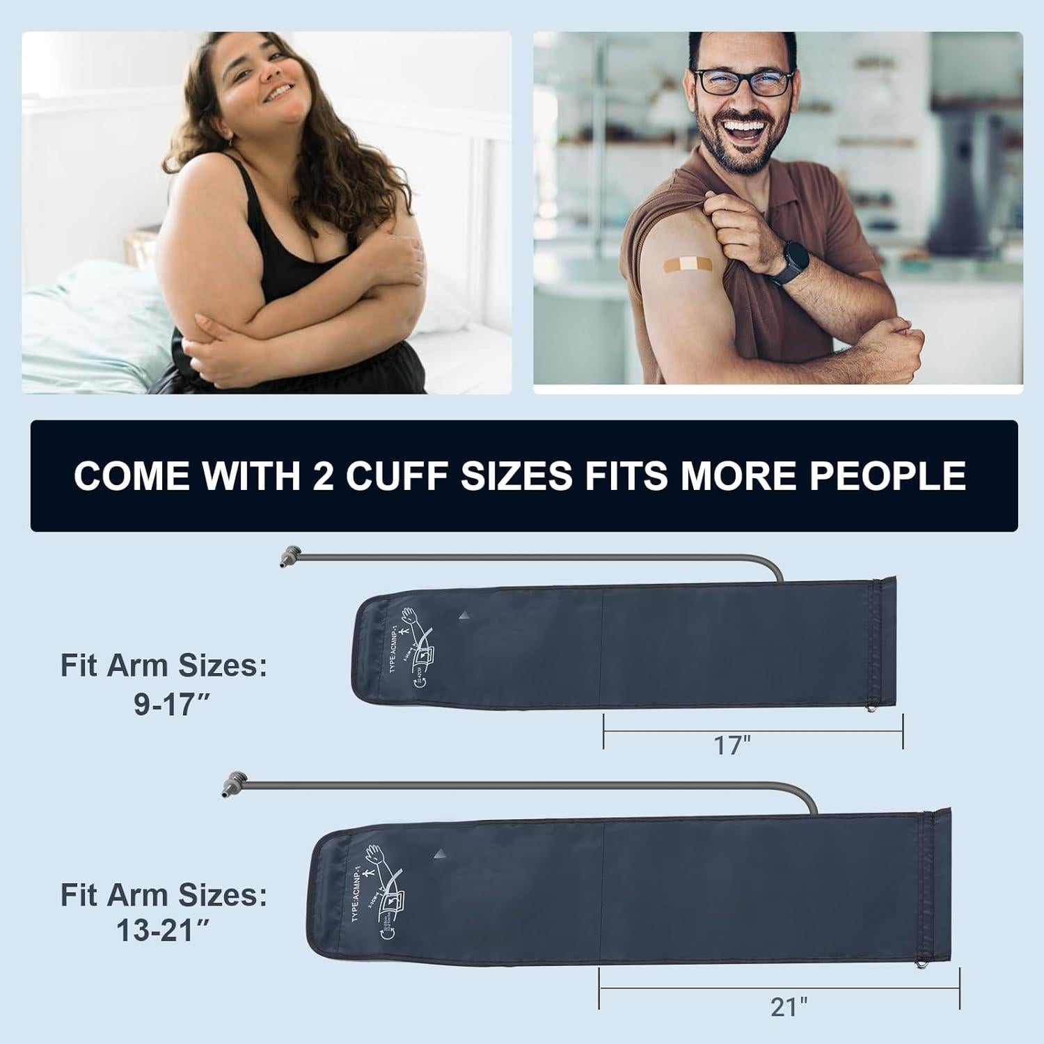 Monitor de Presión Arterial Digital LIVAROCI con 2 Manguitos XL