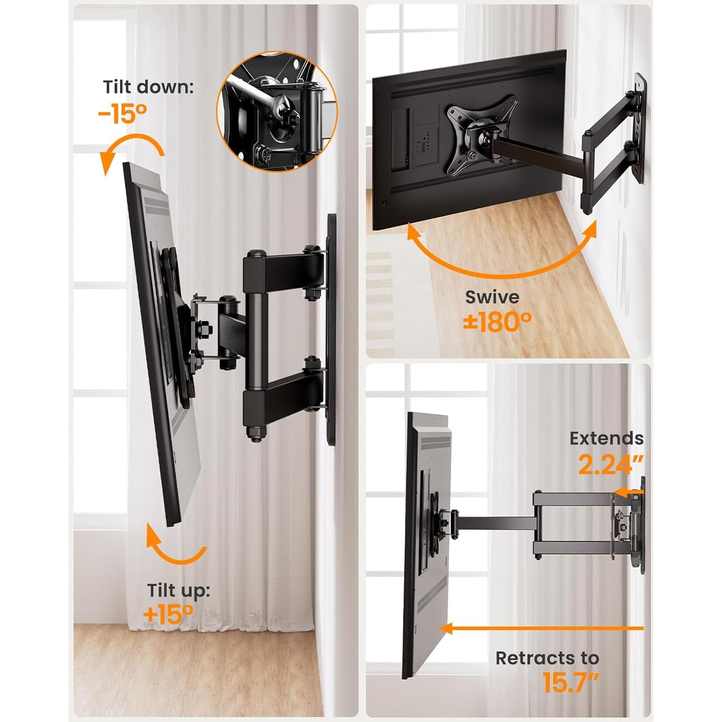 Soporte de Pared para Monitor IWORKBOARD 13-32" Movimiento Completo