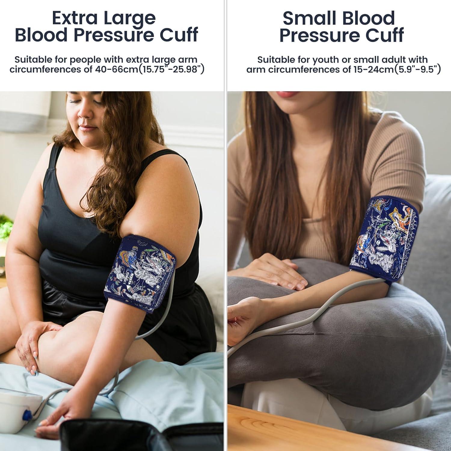 Manga de Presión Arterial KIKEANG 15-24cm y 40-66cm Azul
