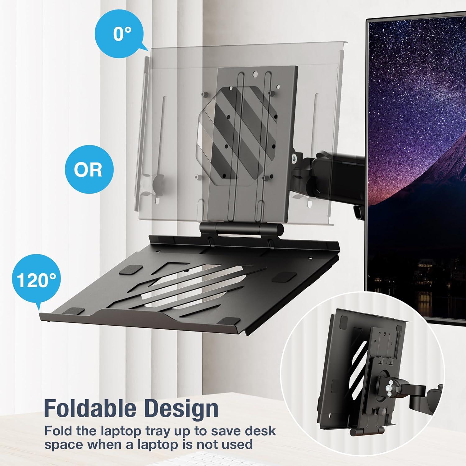 Bandeja Ajustable para Portátil AVLT hasta 43 cm - Negro