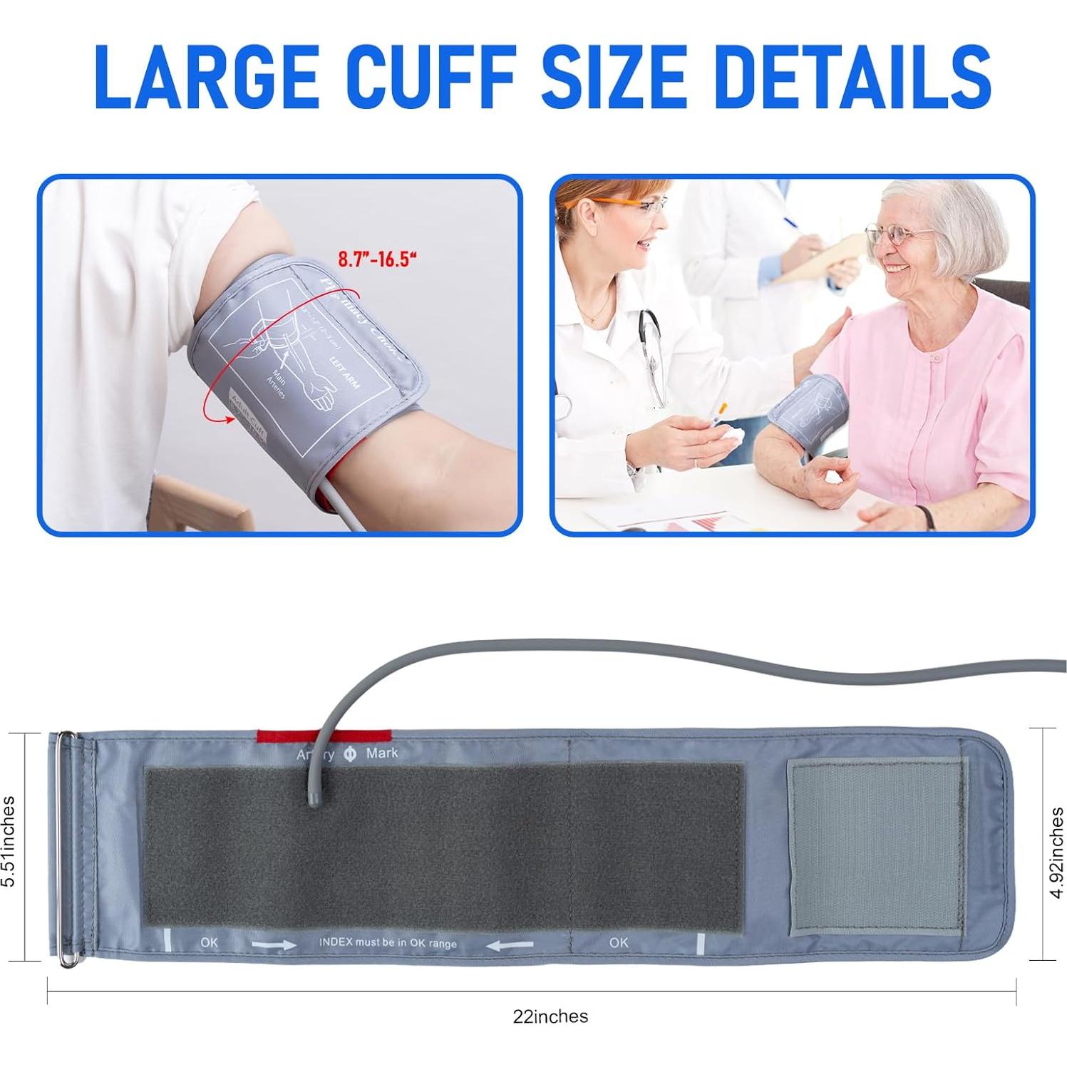 Manguito de Presión Arterial Grande Pharmacy Choice 22-42 cm