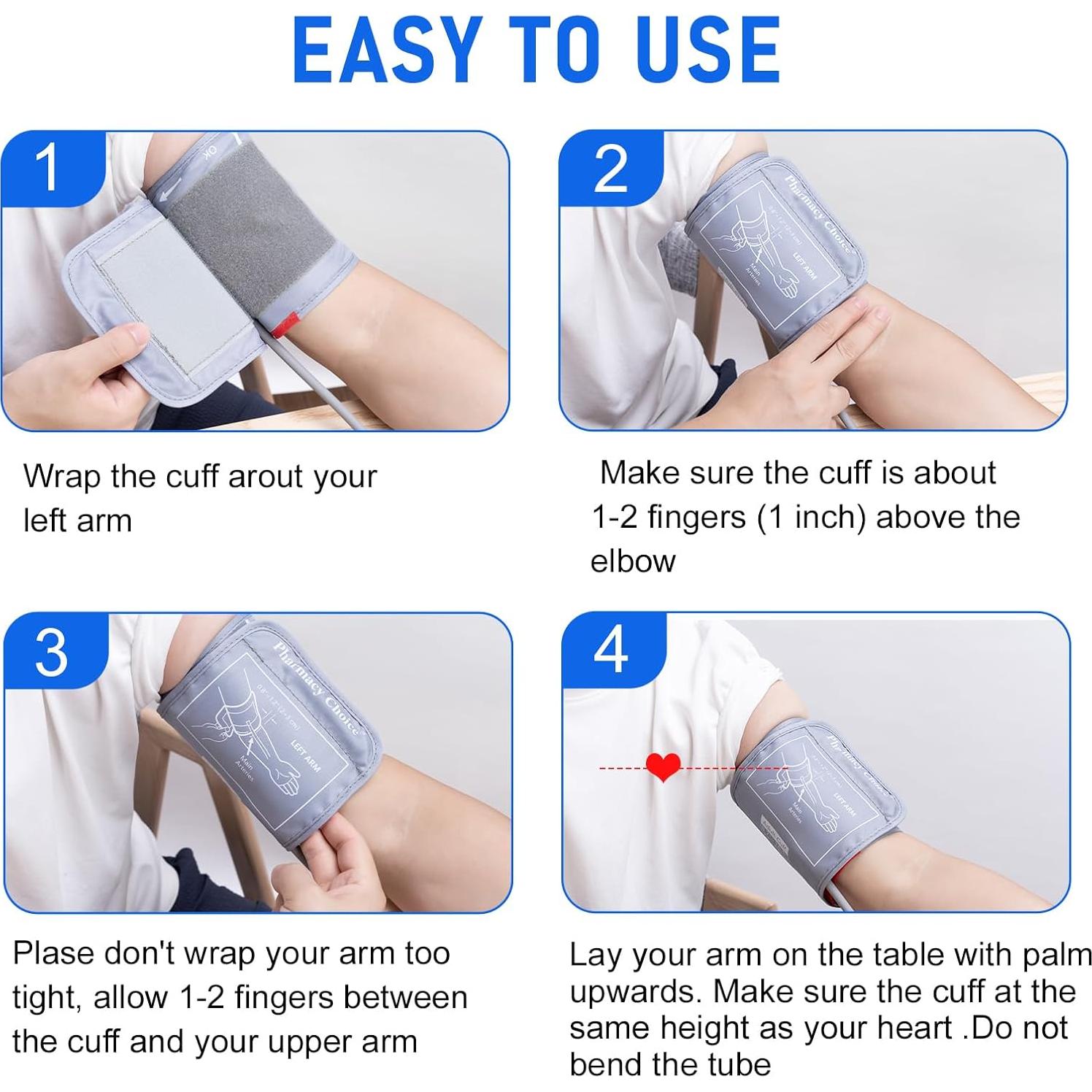 Manguito de Presión Arterial Grande Pharmacy Choice 22-42 cm